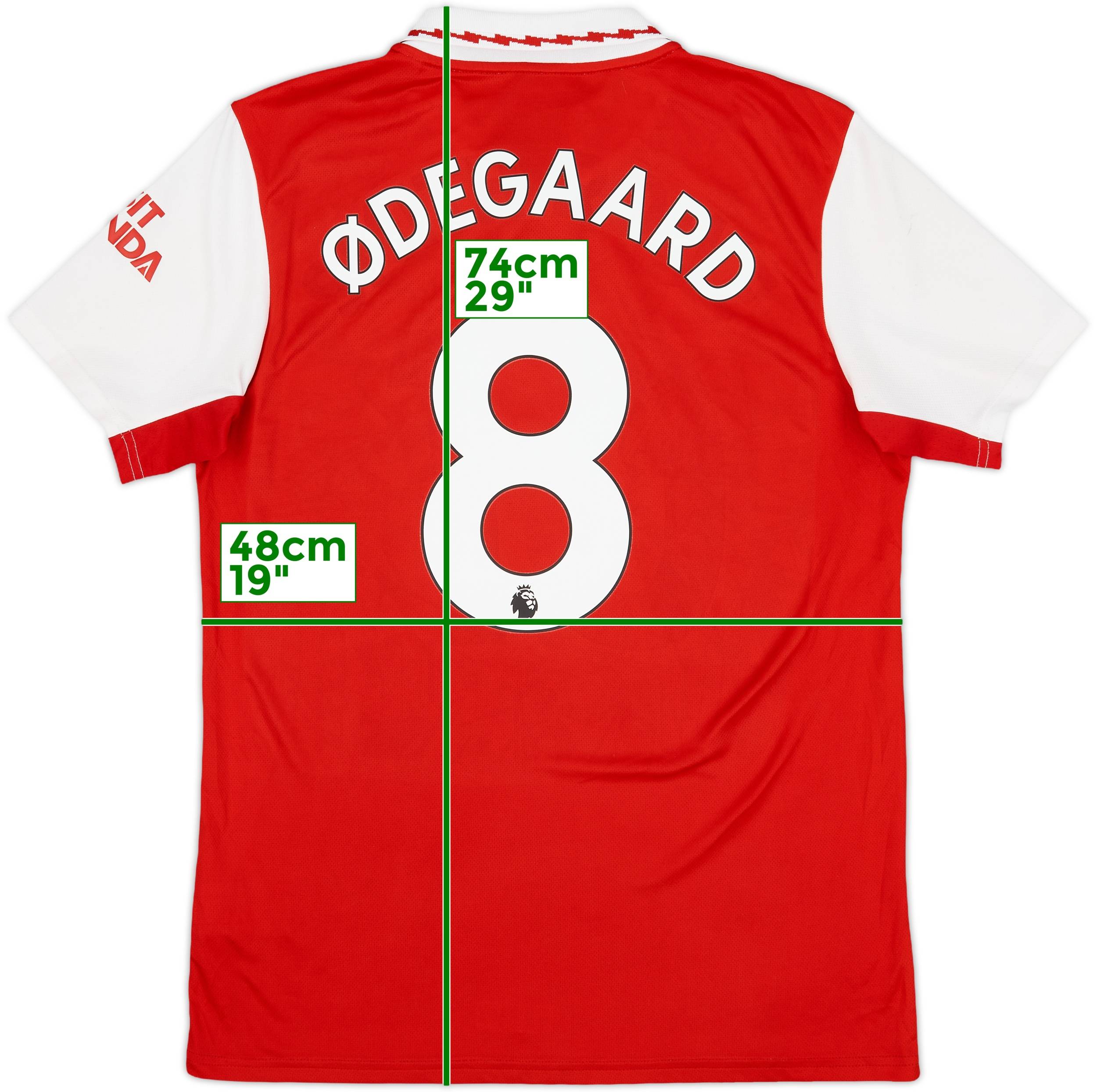 2022-23 Arsenal Home Shirt Odegaard #8 - 7/10 - (M)