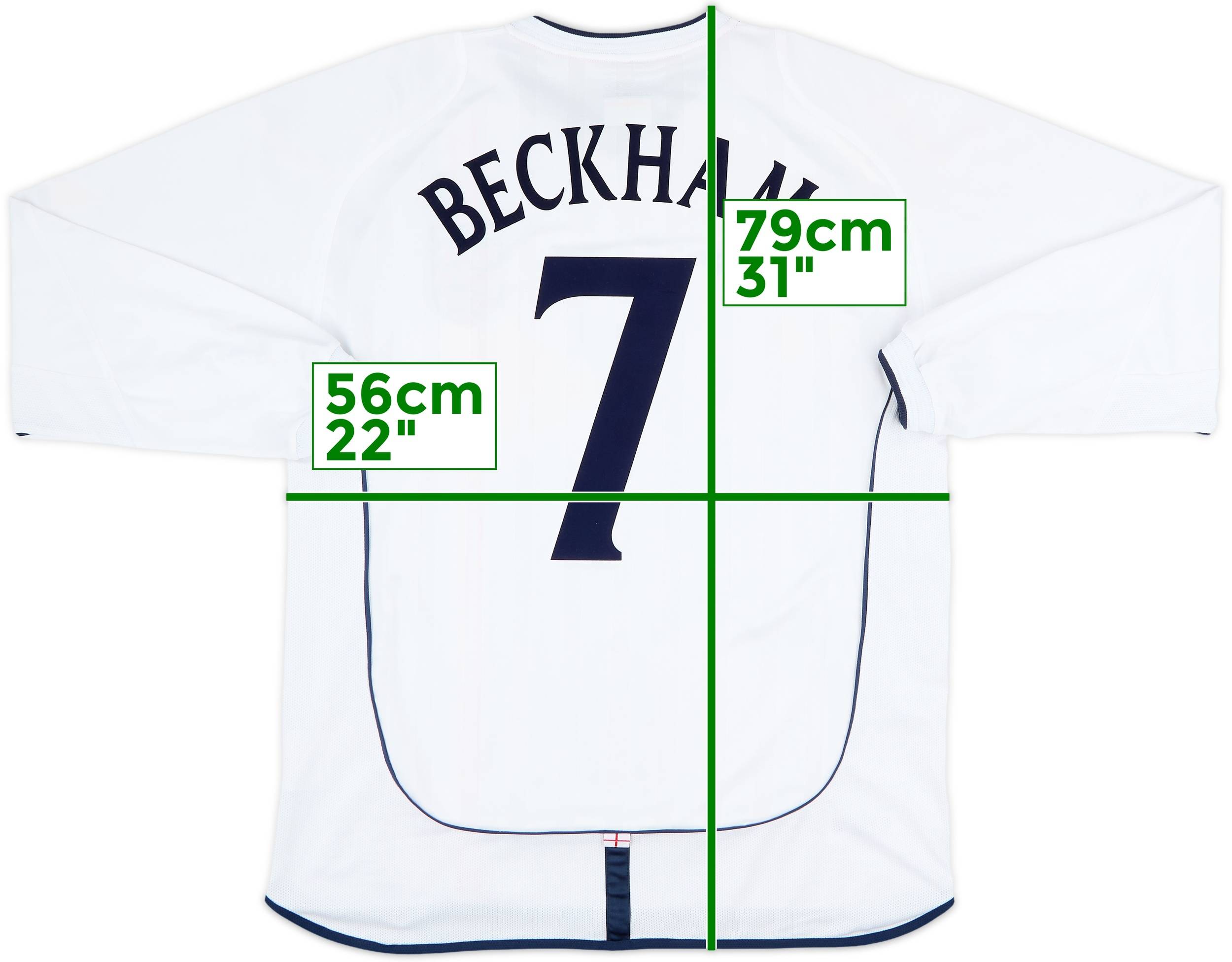【国内正規 01-03 England Home L/S Beckham #7】 国内正規 01-03 England Home L/S Beckham #7】