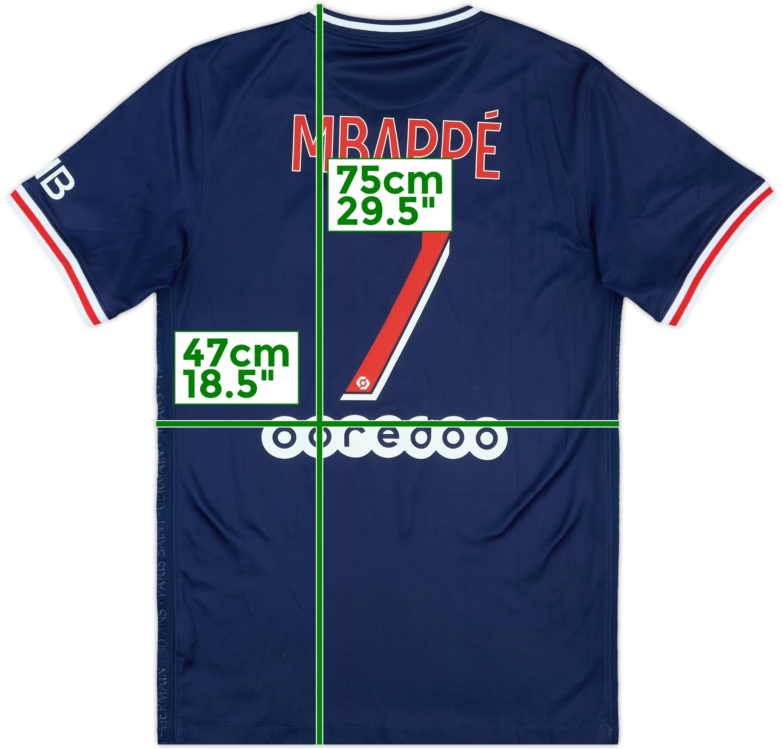 2020-21 Paris Saint-Germain Home Shirt Mbappe #7 - 8/10 - (S)