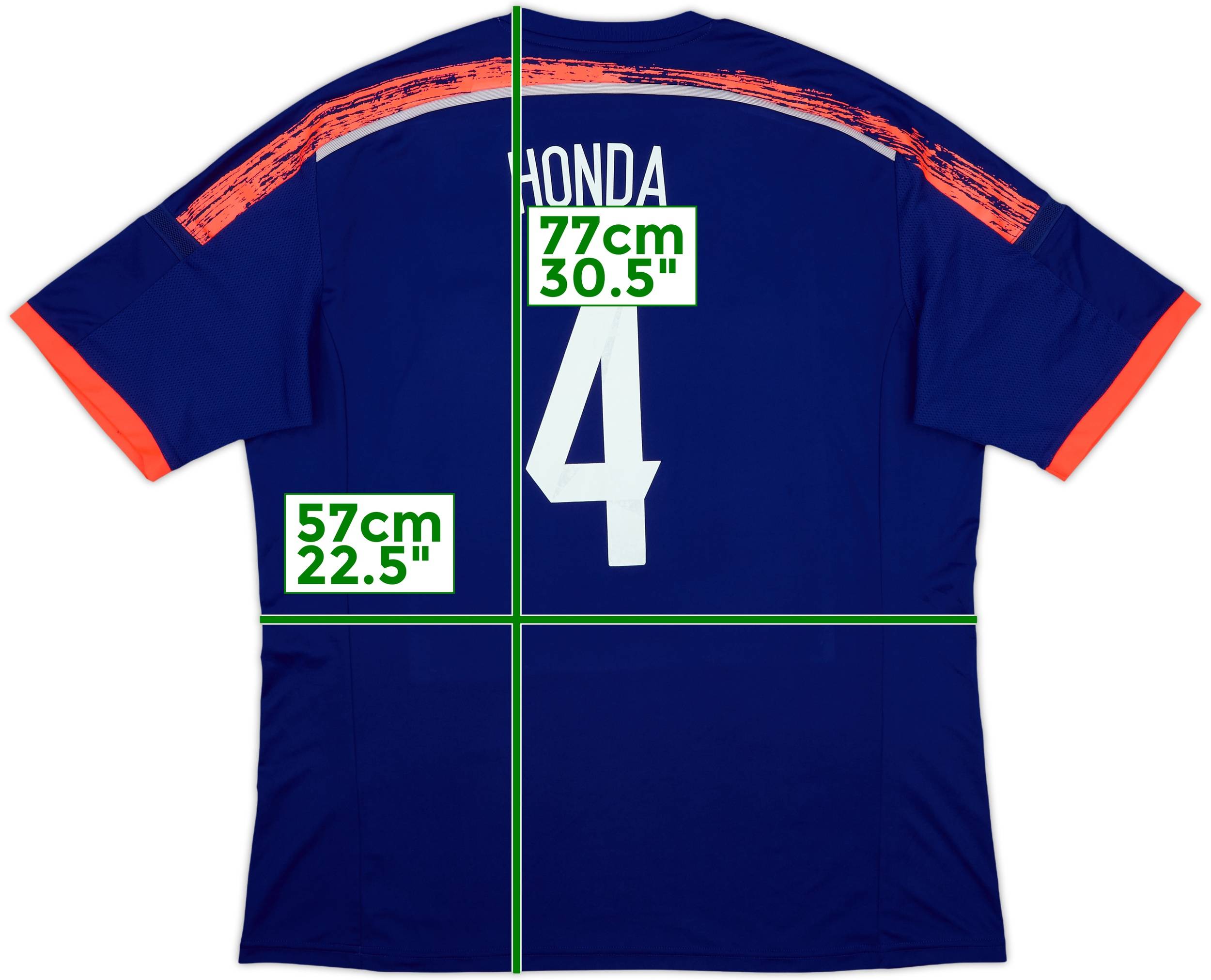 2013-15 Japan Home Shirt Honda #4 - 8/10 - (XL)