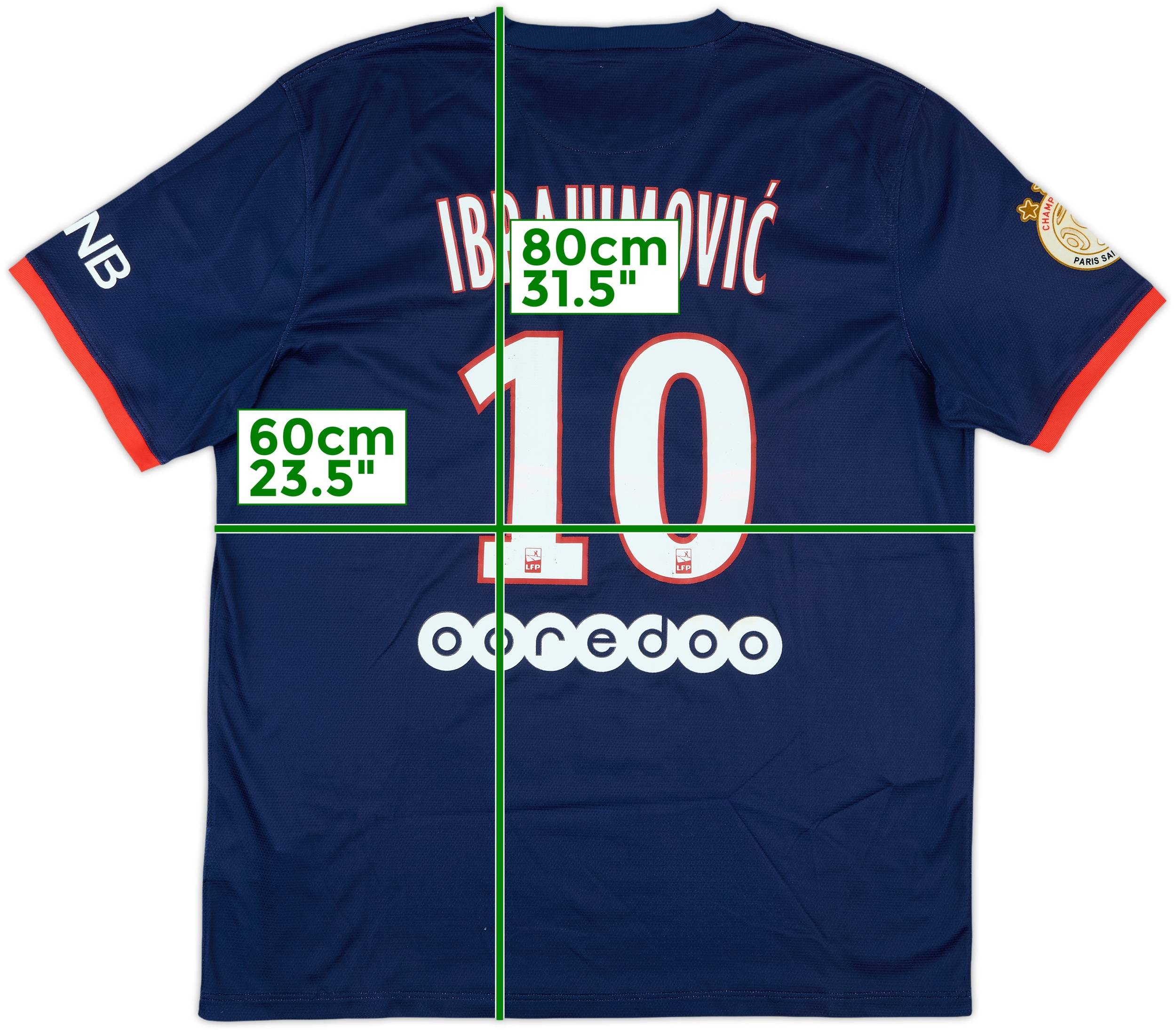 高質で安価 Ibrahimovic Shirt Home Saint-Germain Paris 2013-14 #10 5 - ウェア