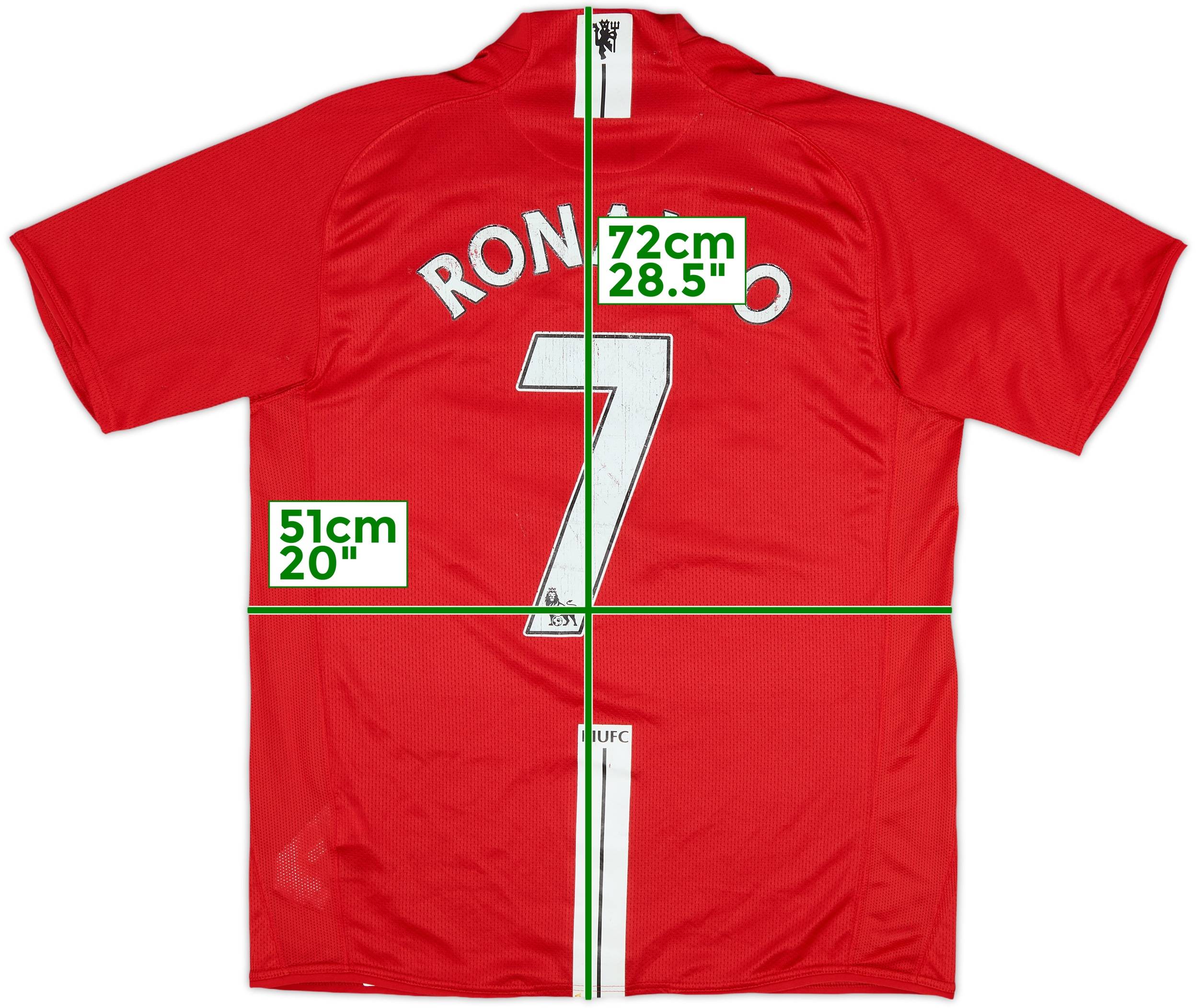 2007-09 Manchester United Home Shirt Ronaldo #7 - 6/10 - (M)