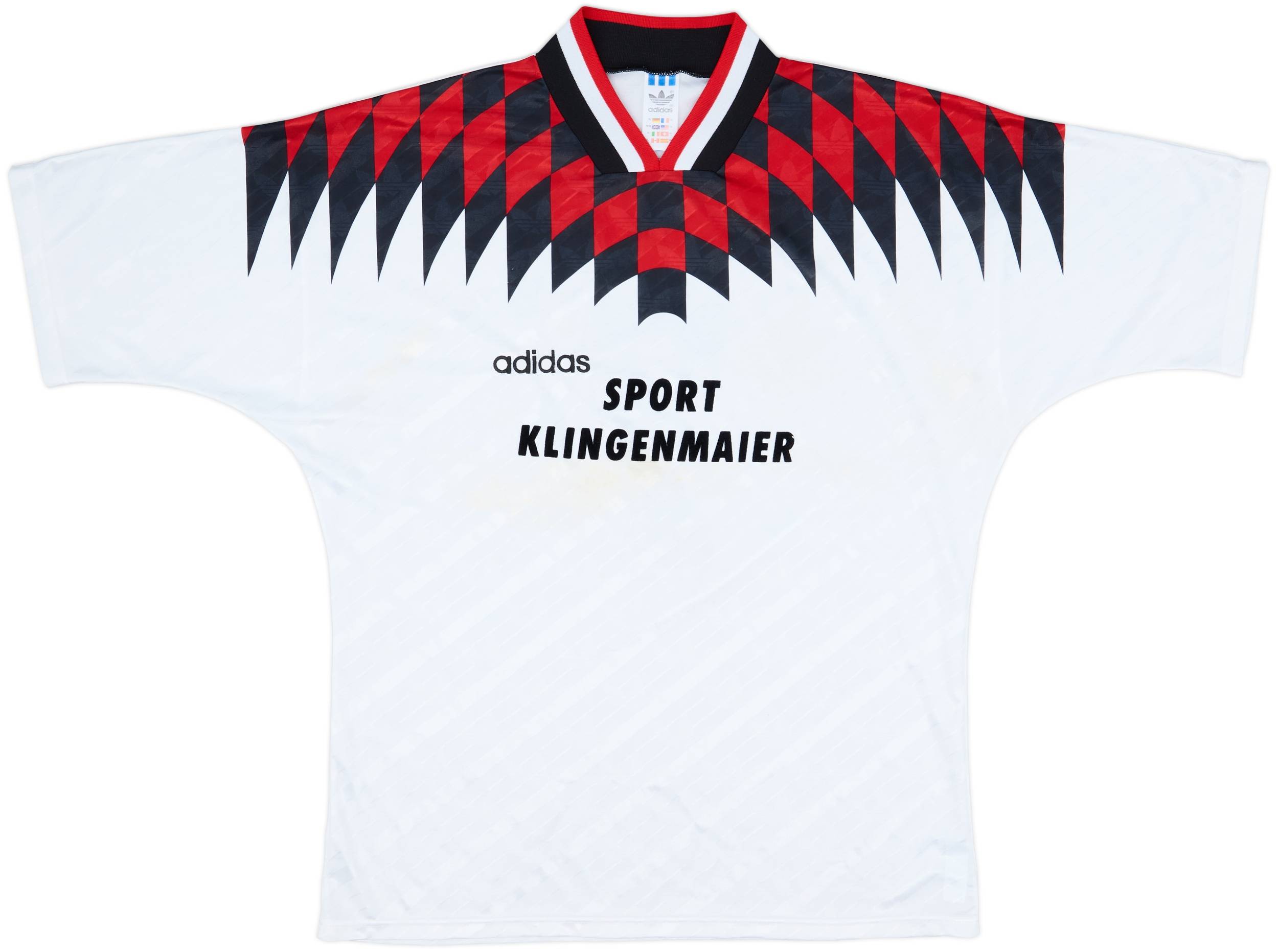 1994-95 adidas Template Shirt #7 - 7/10 - (XL)