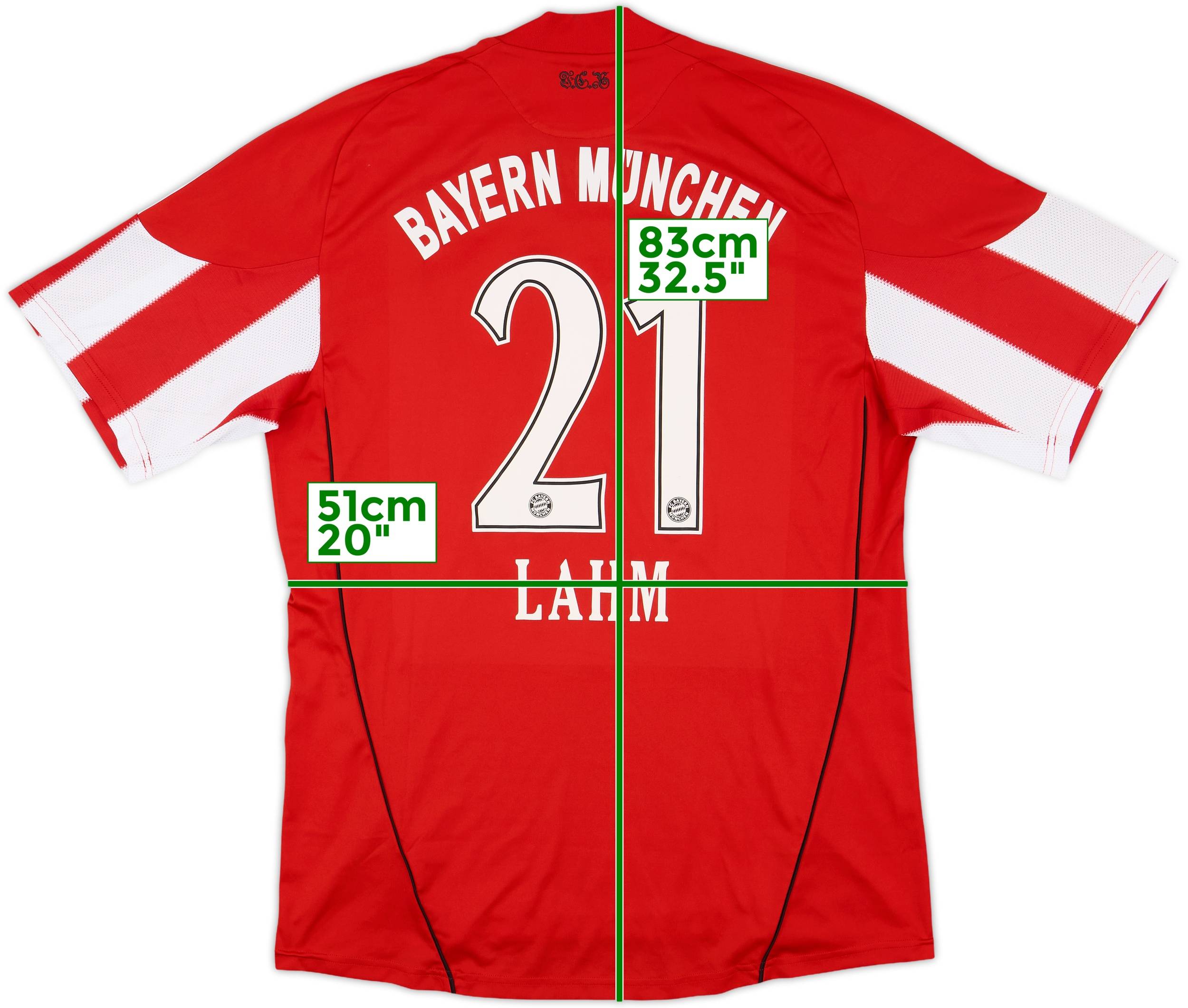 2010-11 Bayern Munich Home Shirt Lahm #21 - 5/10 - (L)