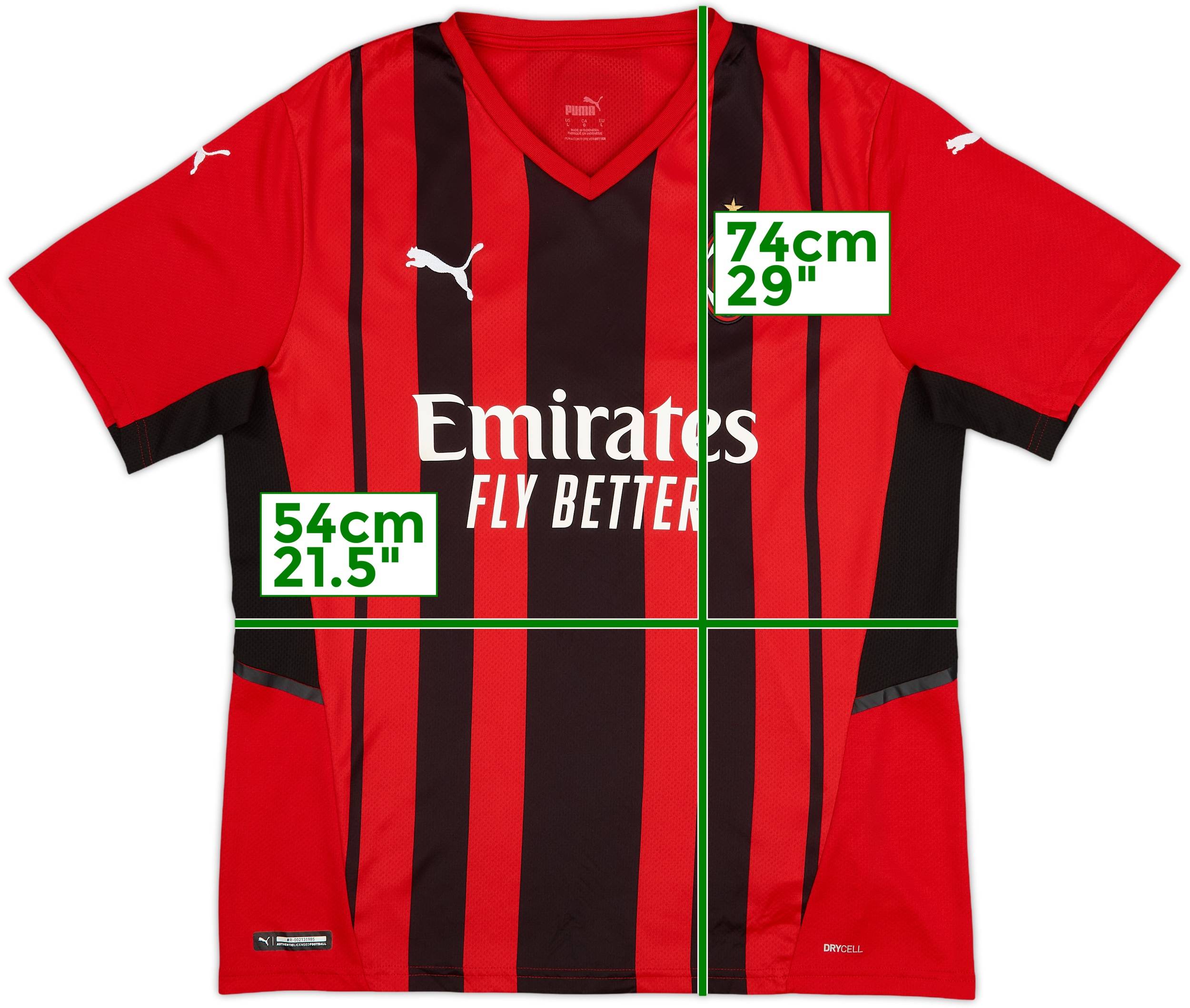 L) AC MILAN SHIRT JERSEY BARESI TESTIMONIAL ITALIA MAGLIA