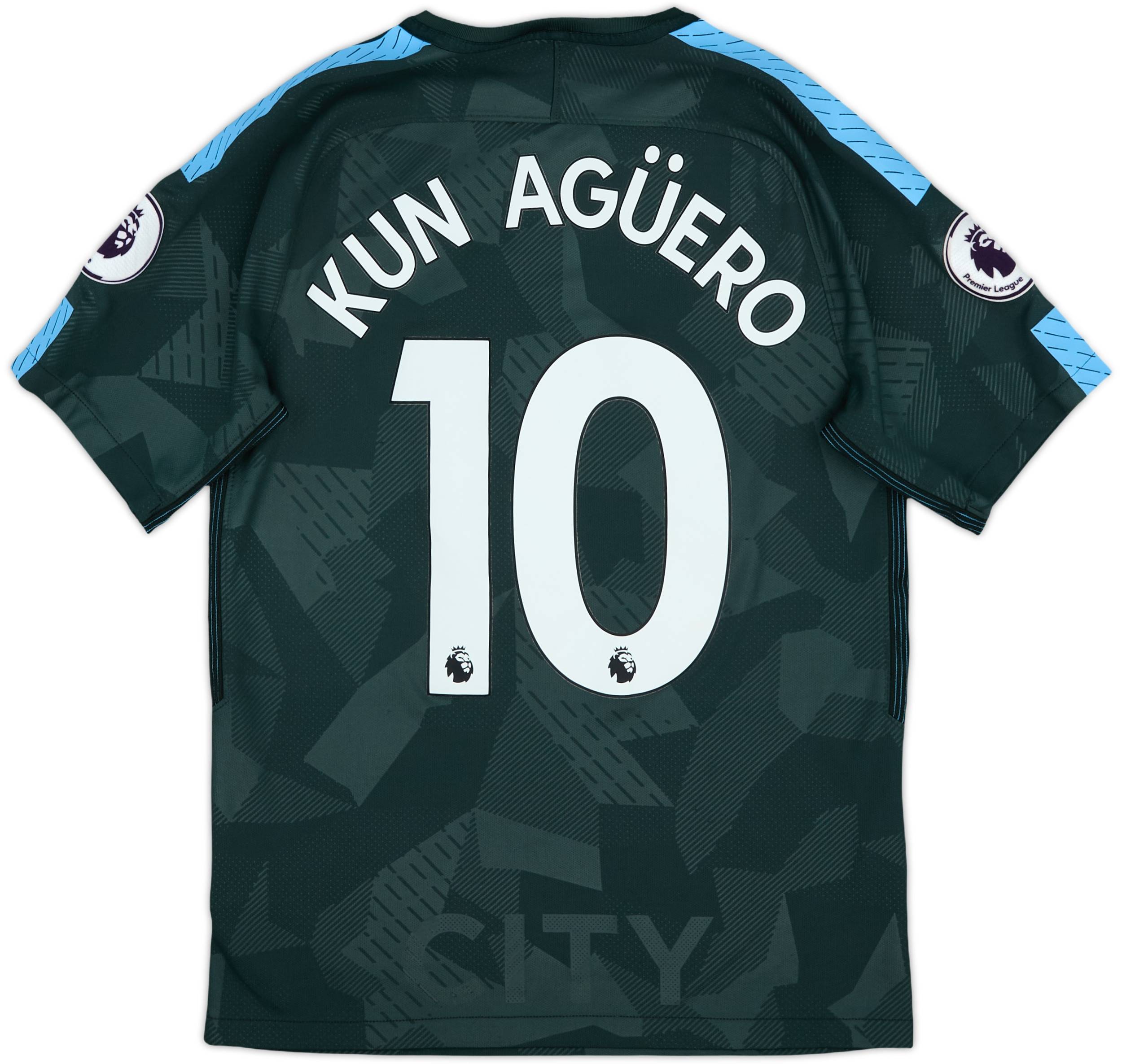✓Nike Soccer Jersey Manchester City Kun Aguero #10 football