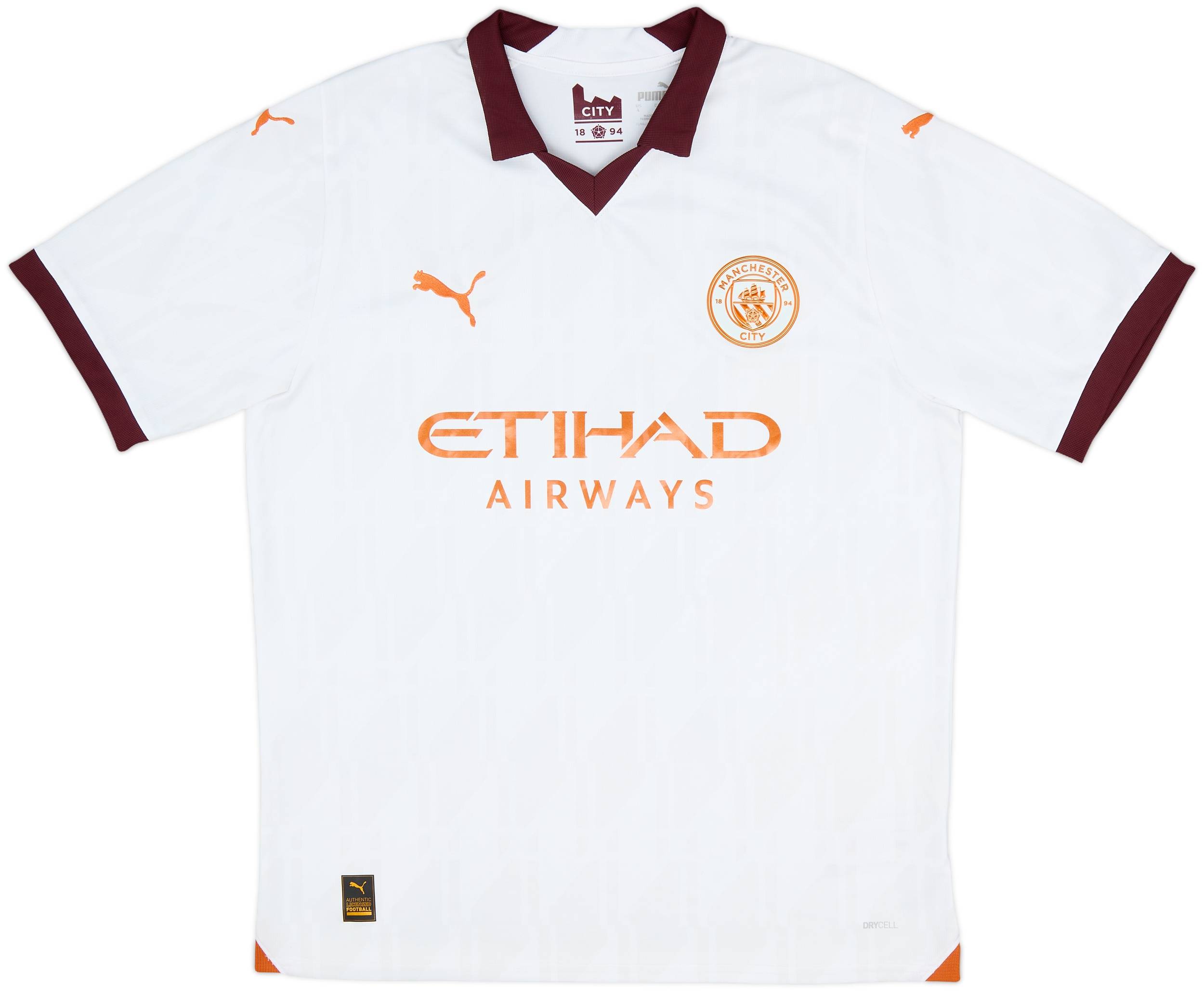 2023-24 Manchester City Away Shirt De Bruyne #17 - 8/10 - (L)