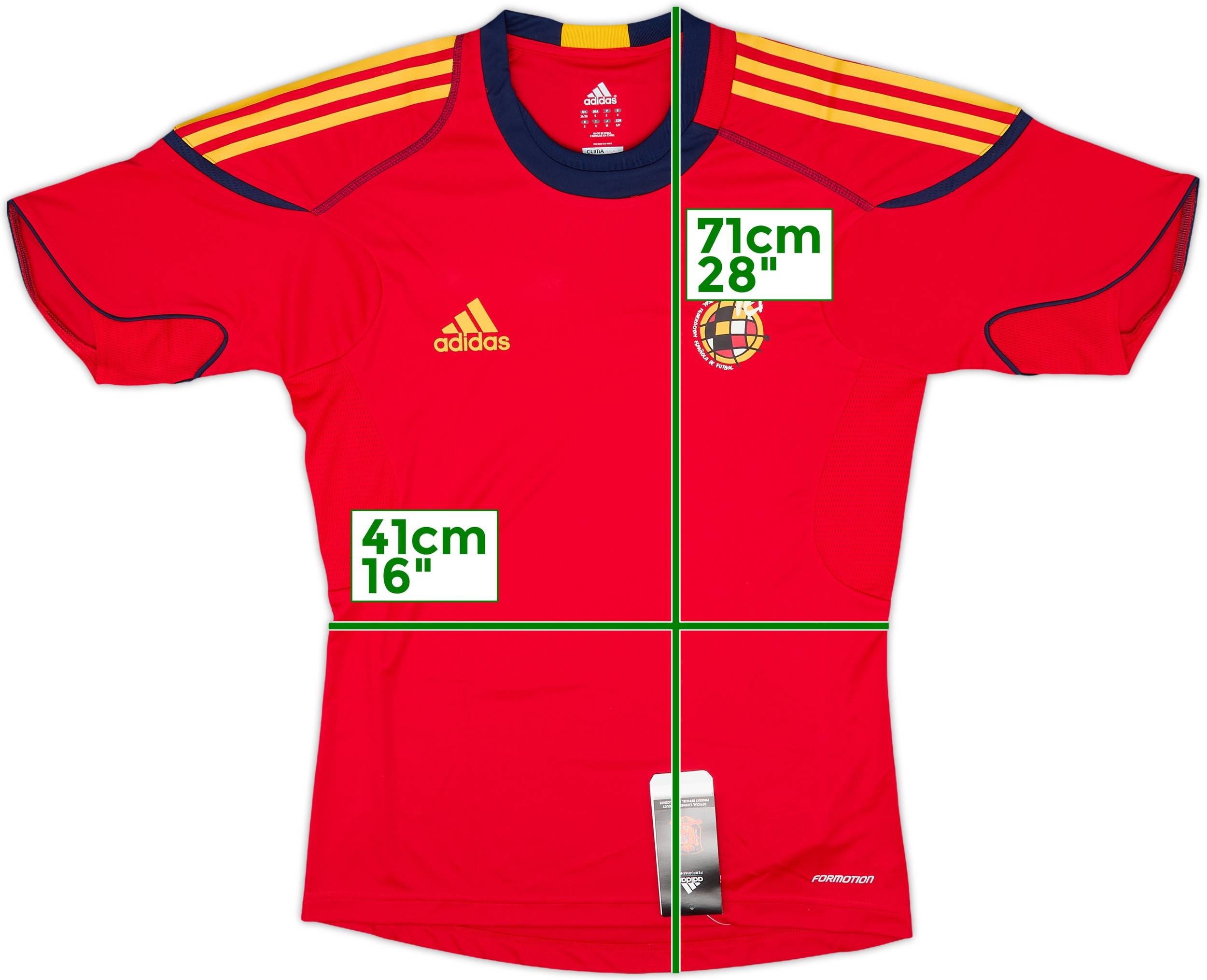超可爱 2010-11 Spain adidas Formotion Training Shirt (S) ウェア