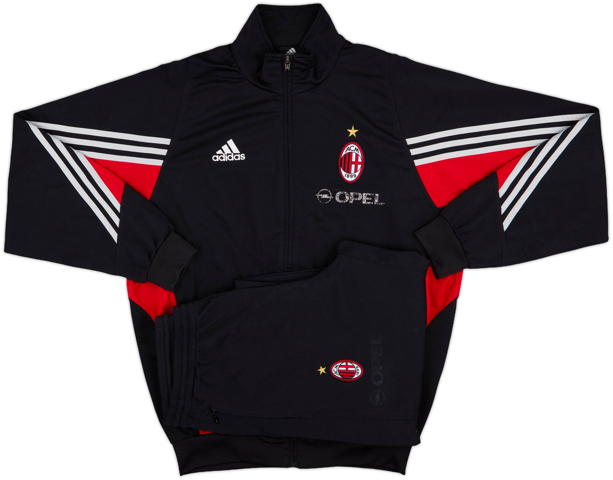 2003-04 AC Milan adidas Tracksuit - 5/10 - (L)