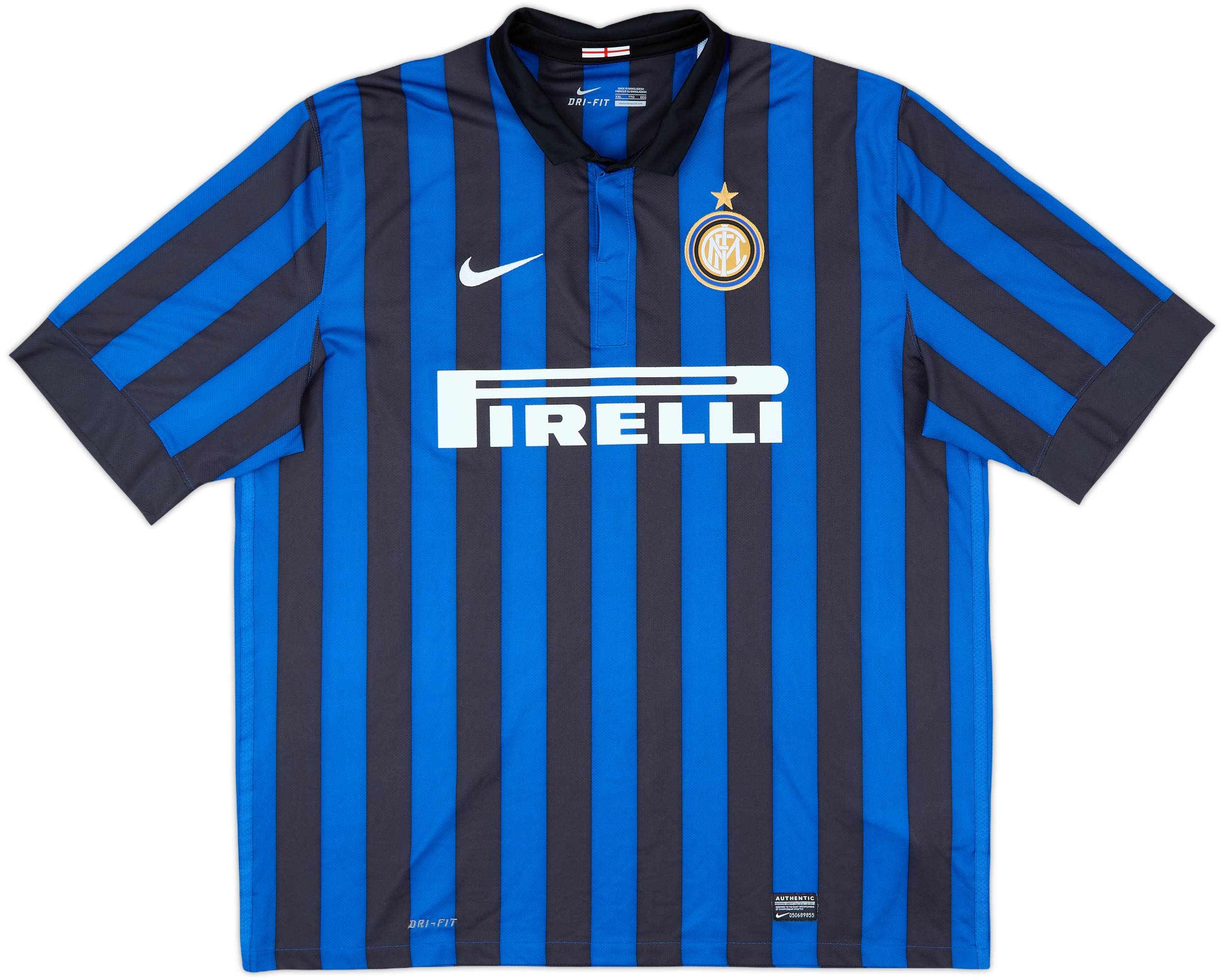 【正規10-11InterMilan home L/S SNEIJDER#10】 2010-11 Inter Milan Home Shirt Sneijder #10 - 4/10 - (S)