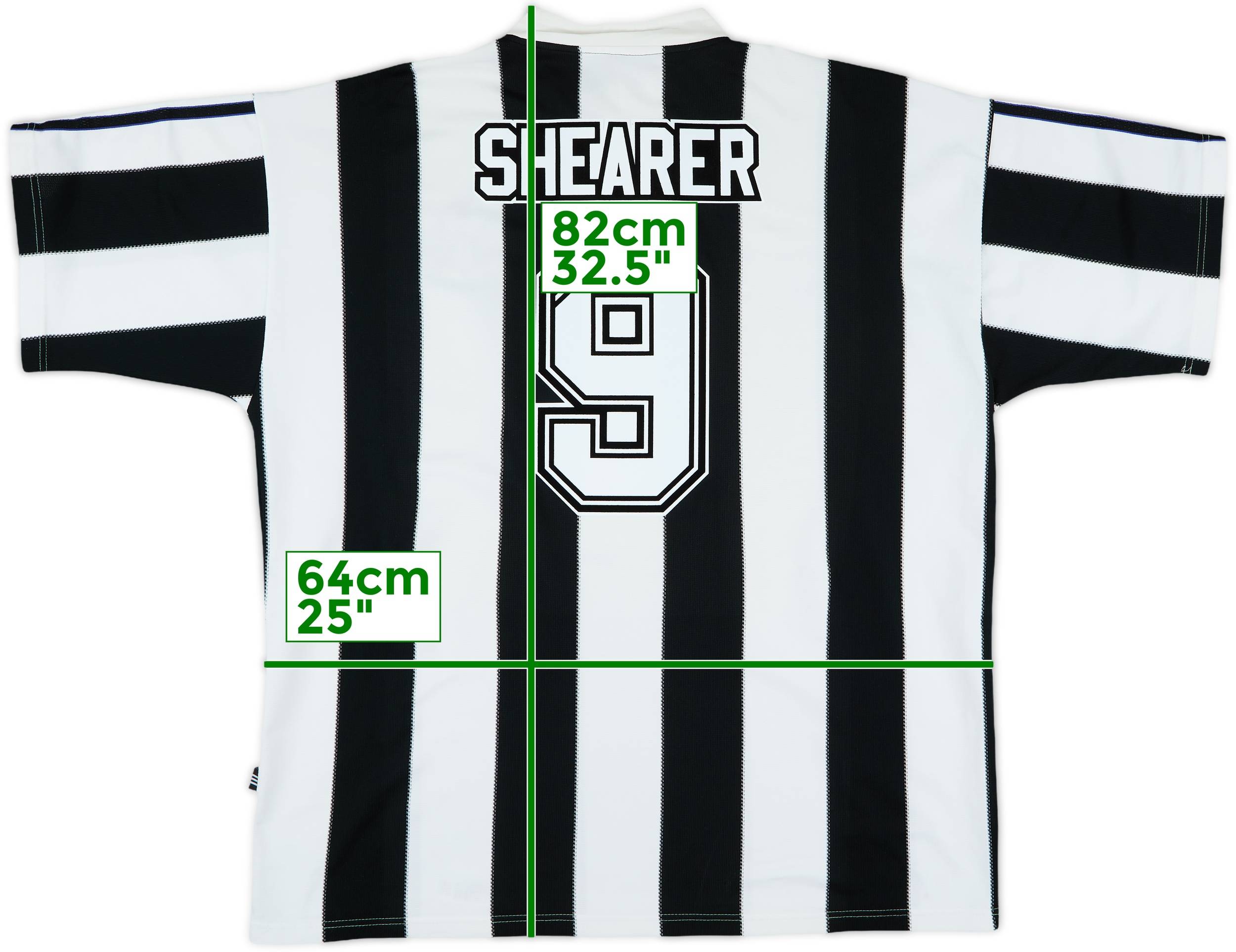 1995-97 Newcastle Home Shirt Shearer #9 - 9/10 - (XXL)