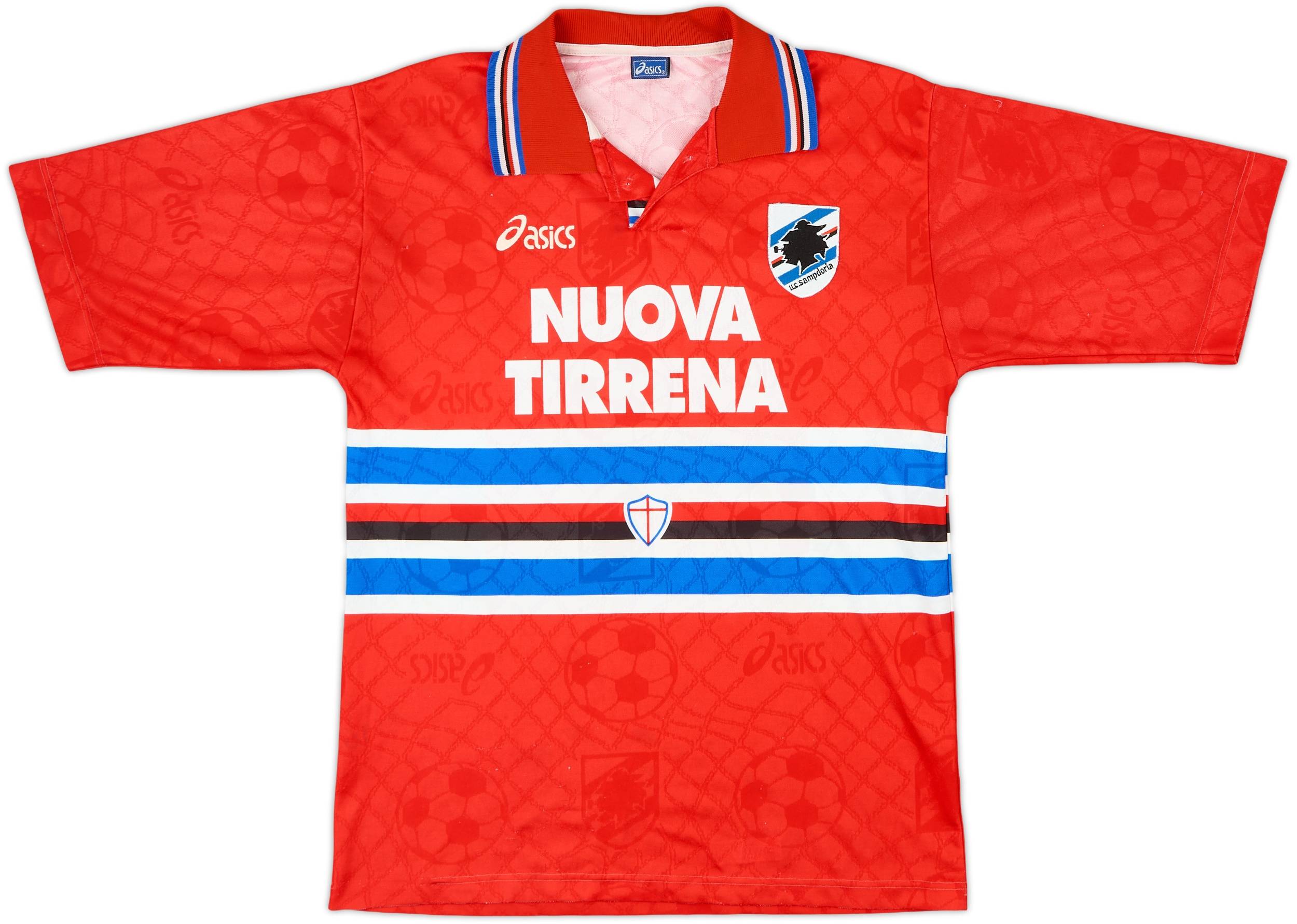 Vtg 95/96 asics × Sampdoria Game Shirts 1995-96 Sampdoria Third Shirt - 6/10 - (M)