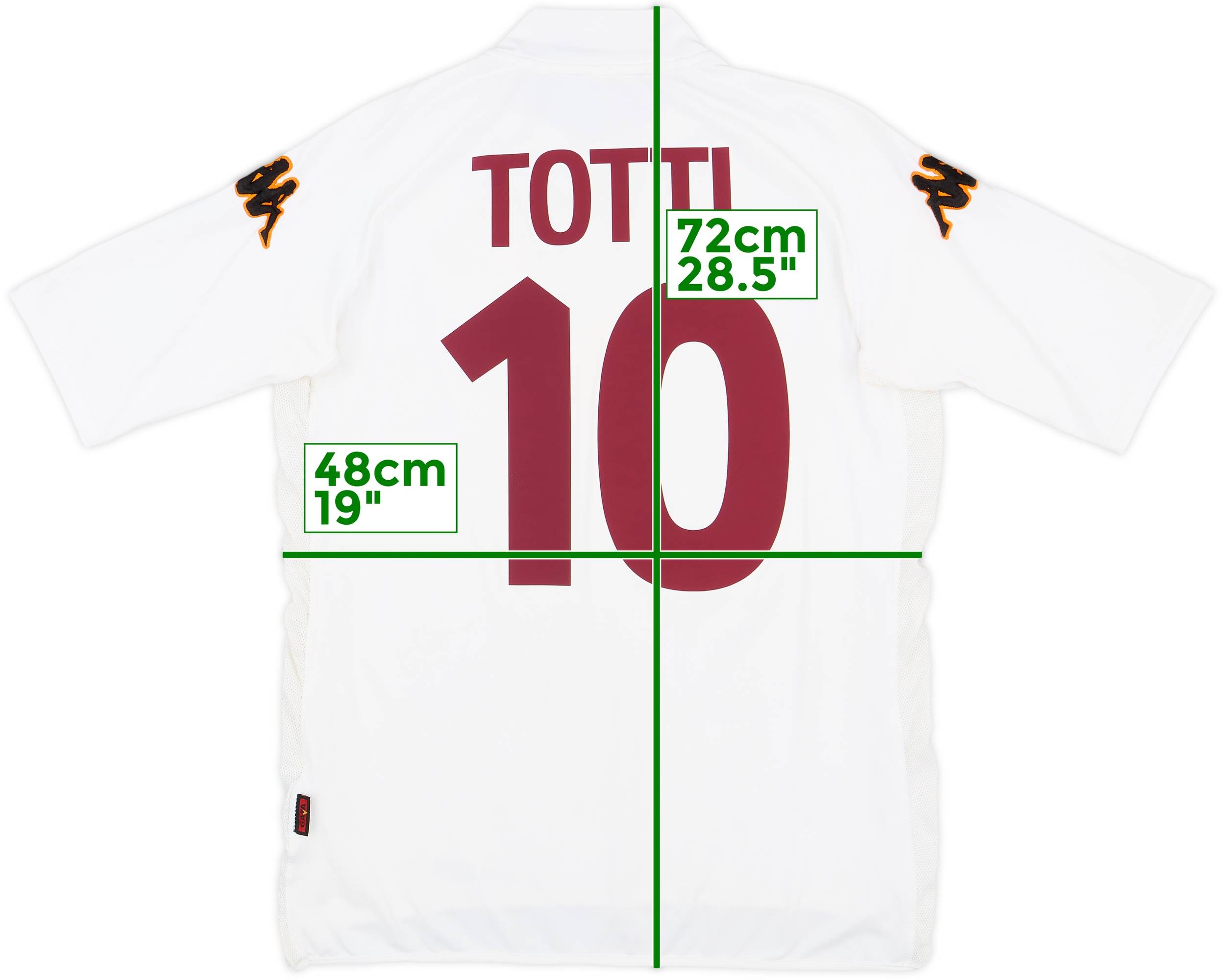 2000-01 Roma Away Shirt Totti #10 - 8/10 - (XL)
