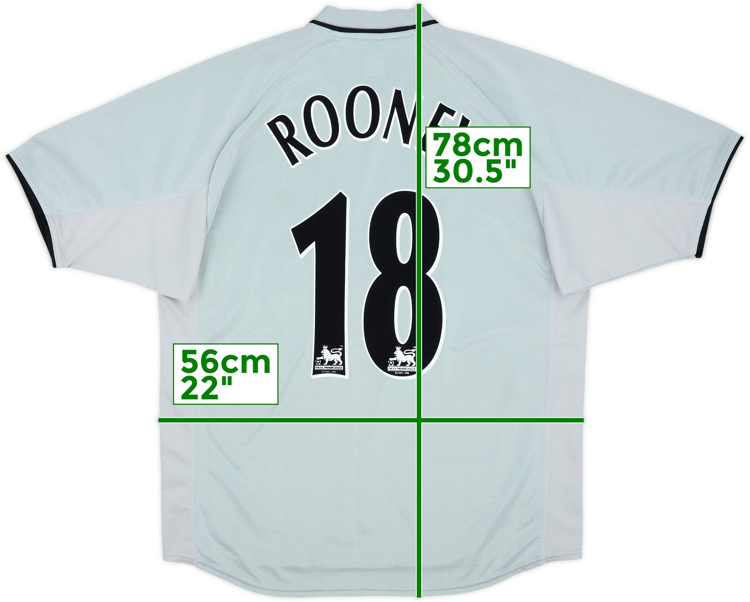 2001-02 Everton Away Shirt Rooney #18 - 7/10 - (M)