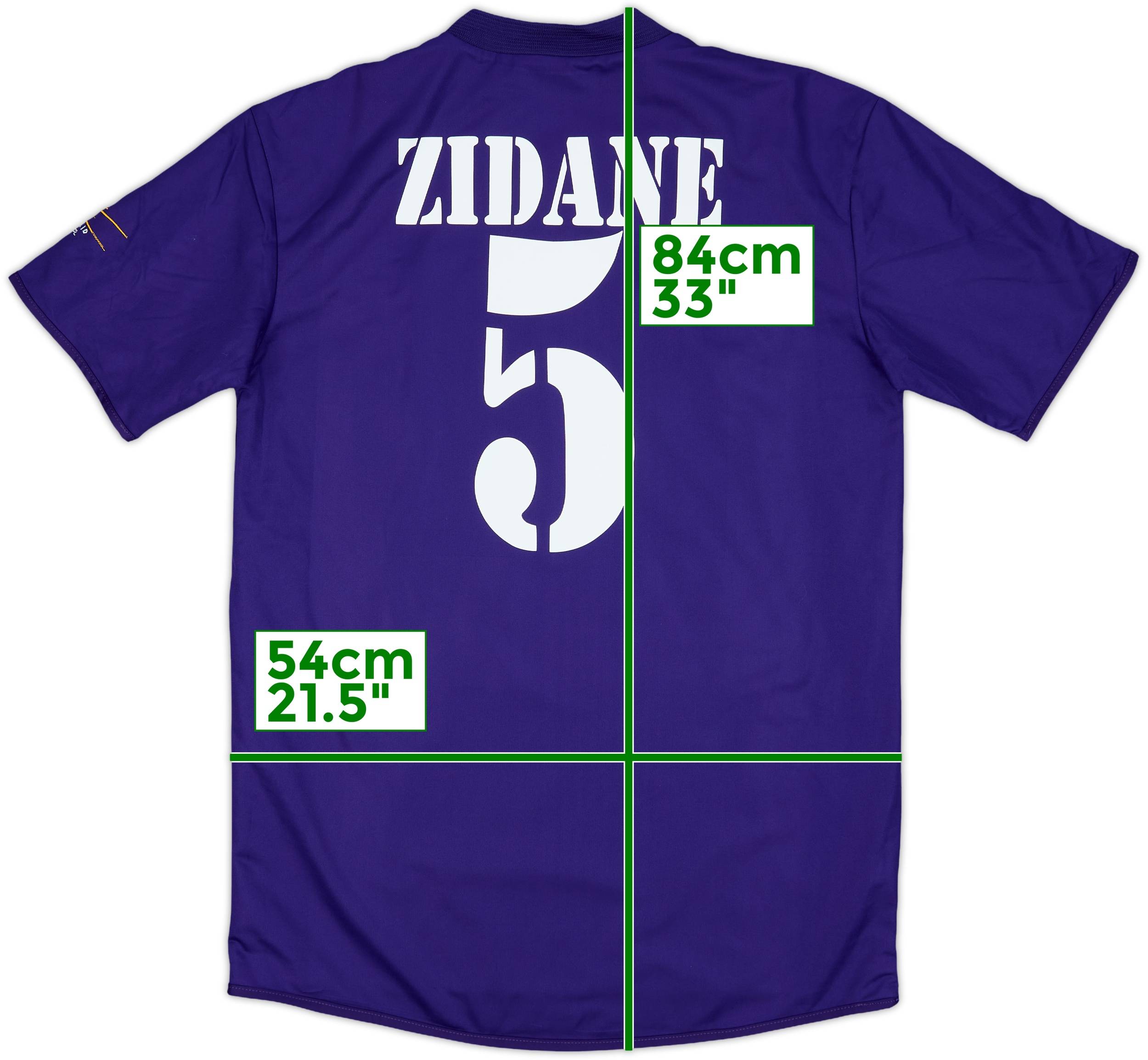 Ｚidane 2001 Real Madrid Third Shirt Zidane #5 - 9/10 - (L)