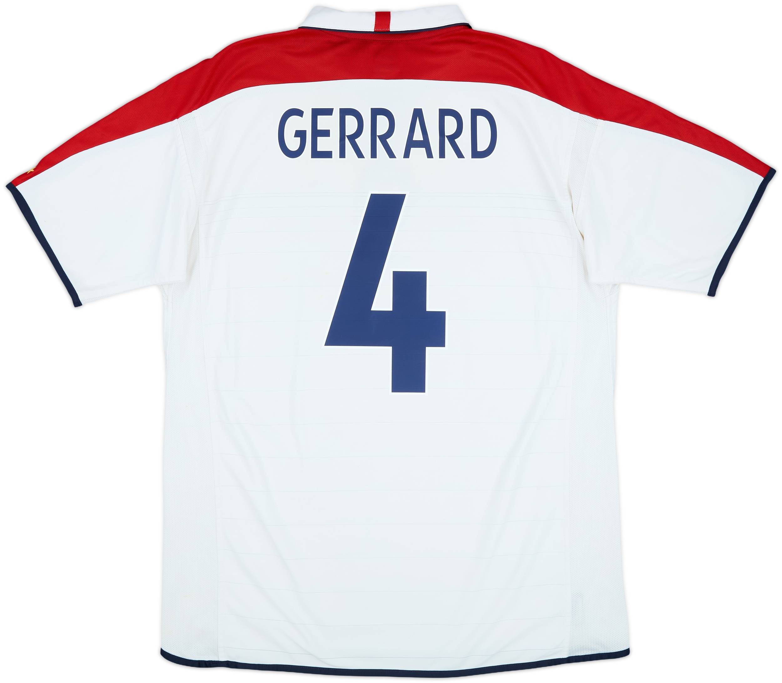 2003-05 England Home Shirt Gerrard #4 - 6/10 - (XL)