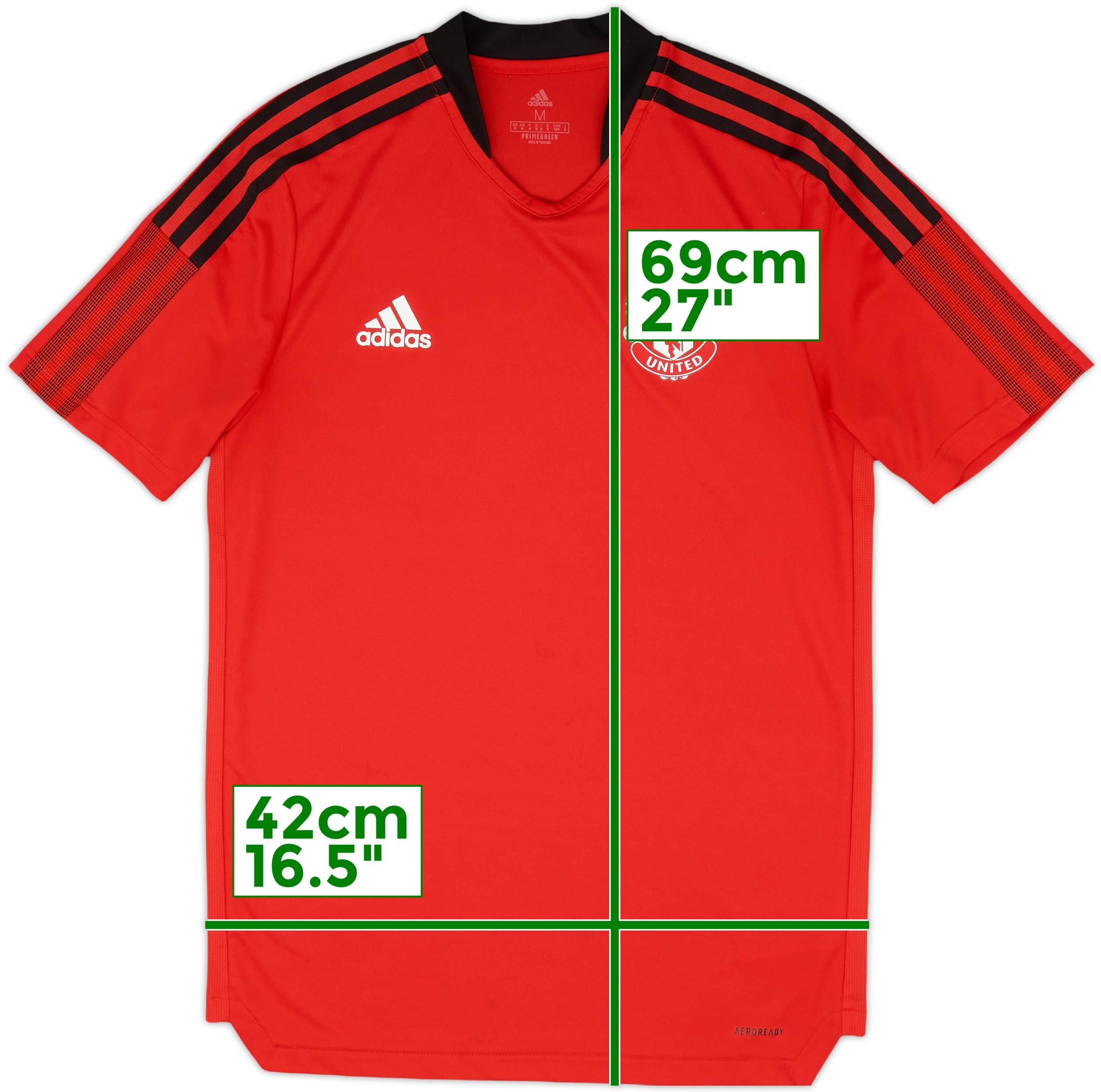 2021-22 Manchester United adidas Training Shirt - 7/10 - (M)