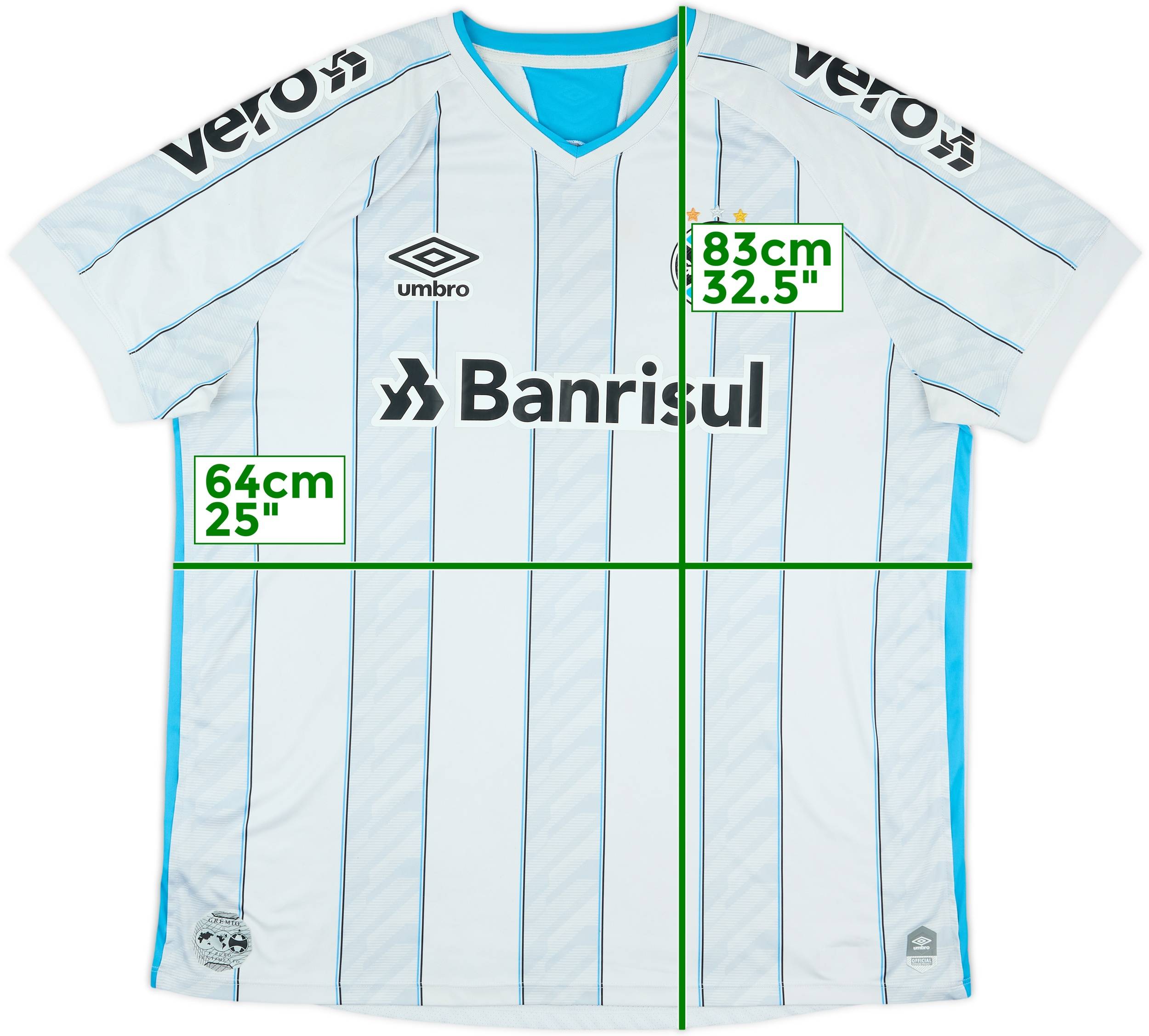 Umbro Grêmio 2025 Home Sudamericana Patch With Number Jersey