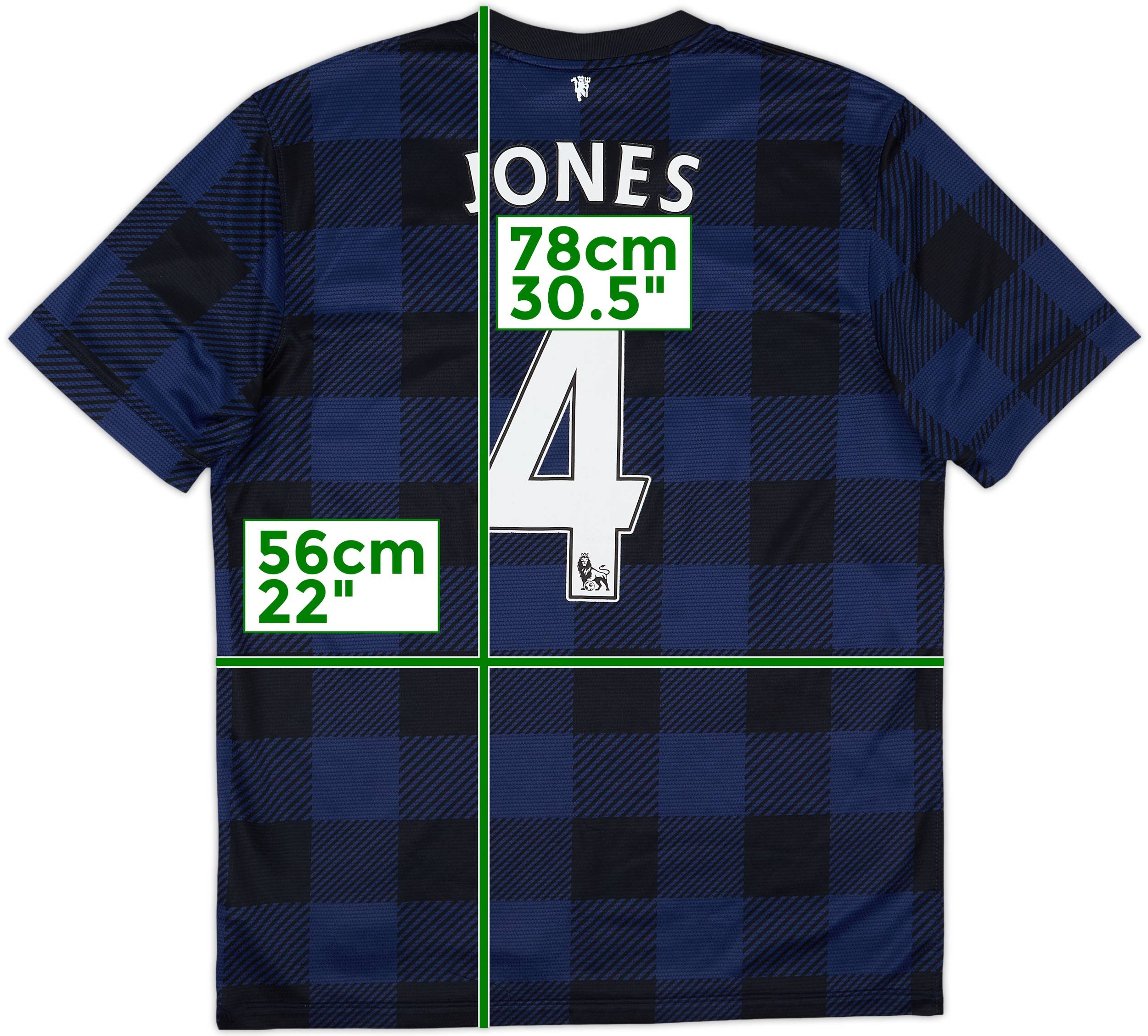 2013-14 Manchester United Away Shirt Jones #4 - 6/10 - (L)