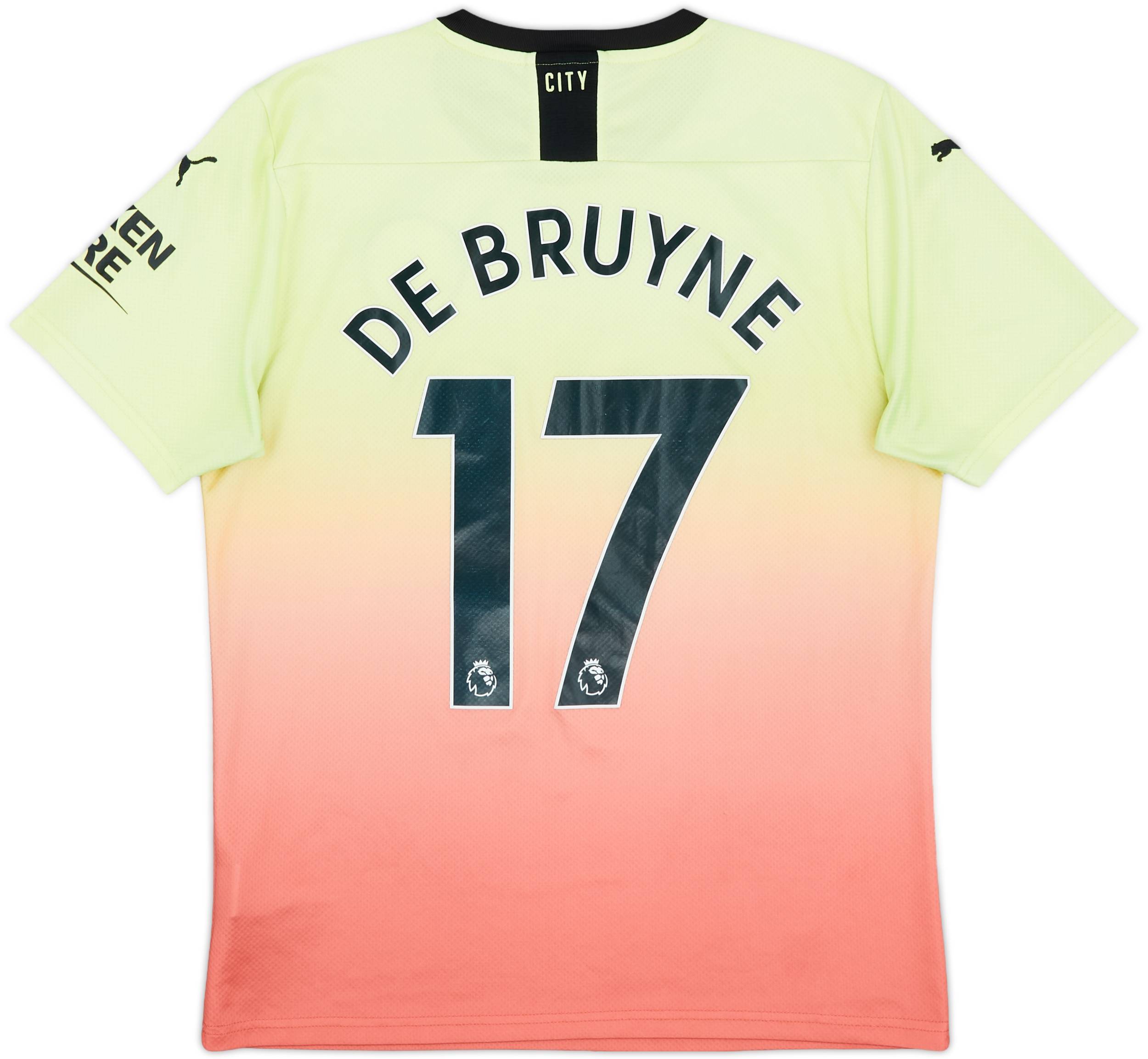 2019-20 Manchester City Third Shirt De Bruyne #17 - 6/10 - (M)