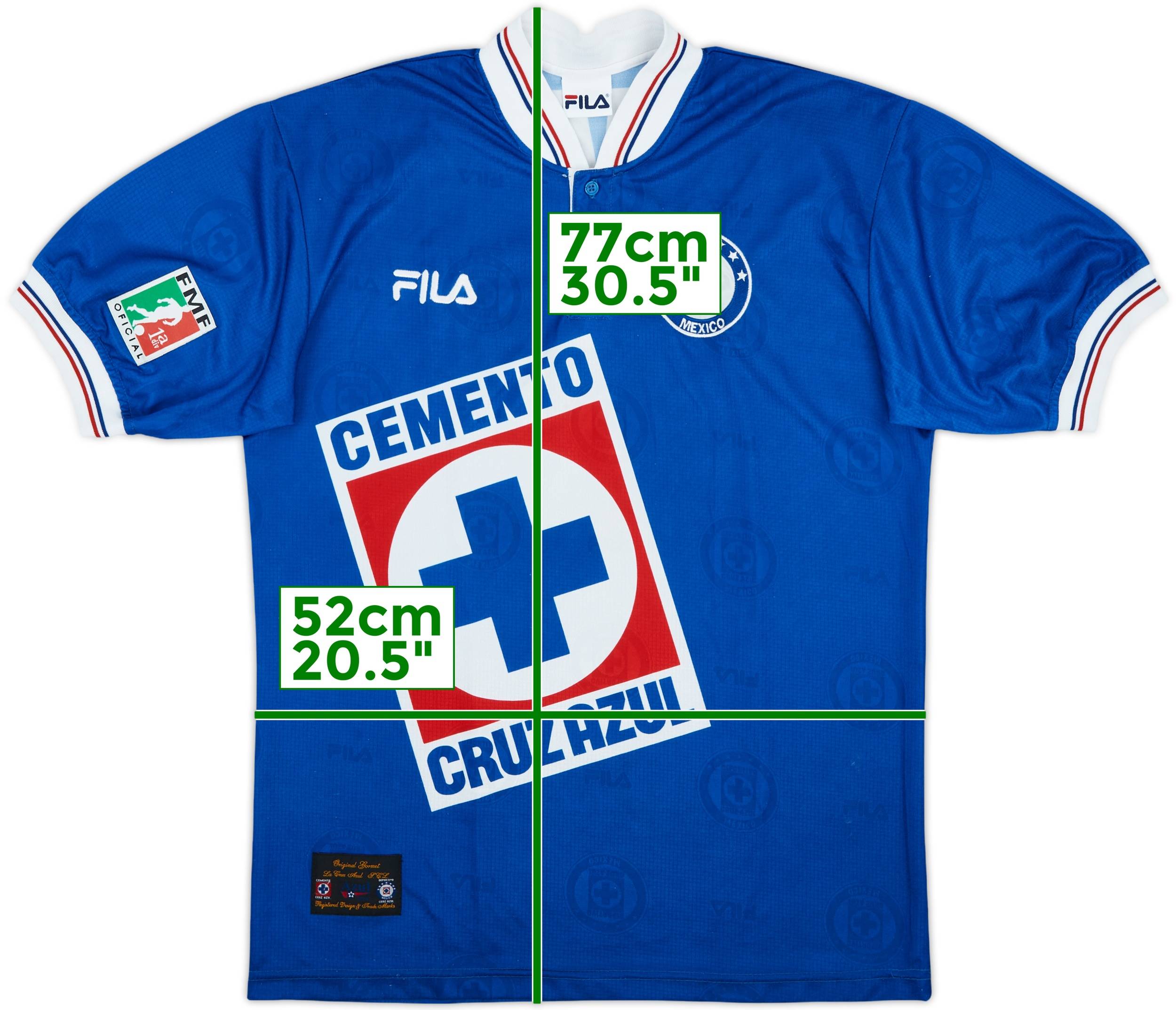 1999-00 Cruz Azul Home Shirt - 9/10 - (L)