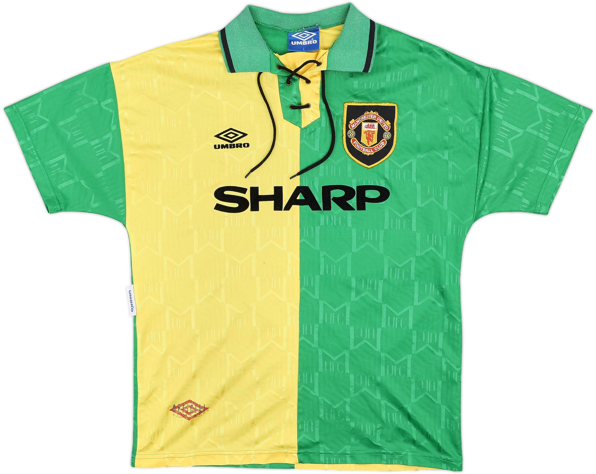2025人気No.1の United Manchester 1992-94 Third (L) - 6/10 - #7 Cantona Shirt ウェア