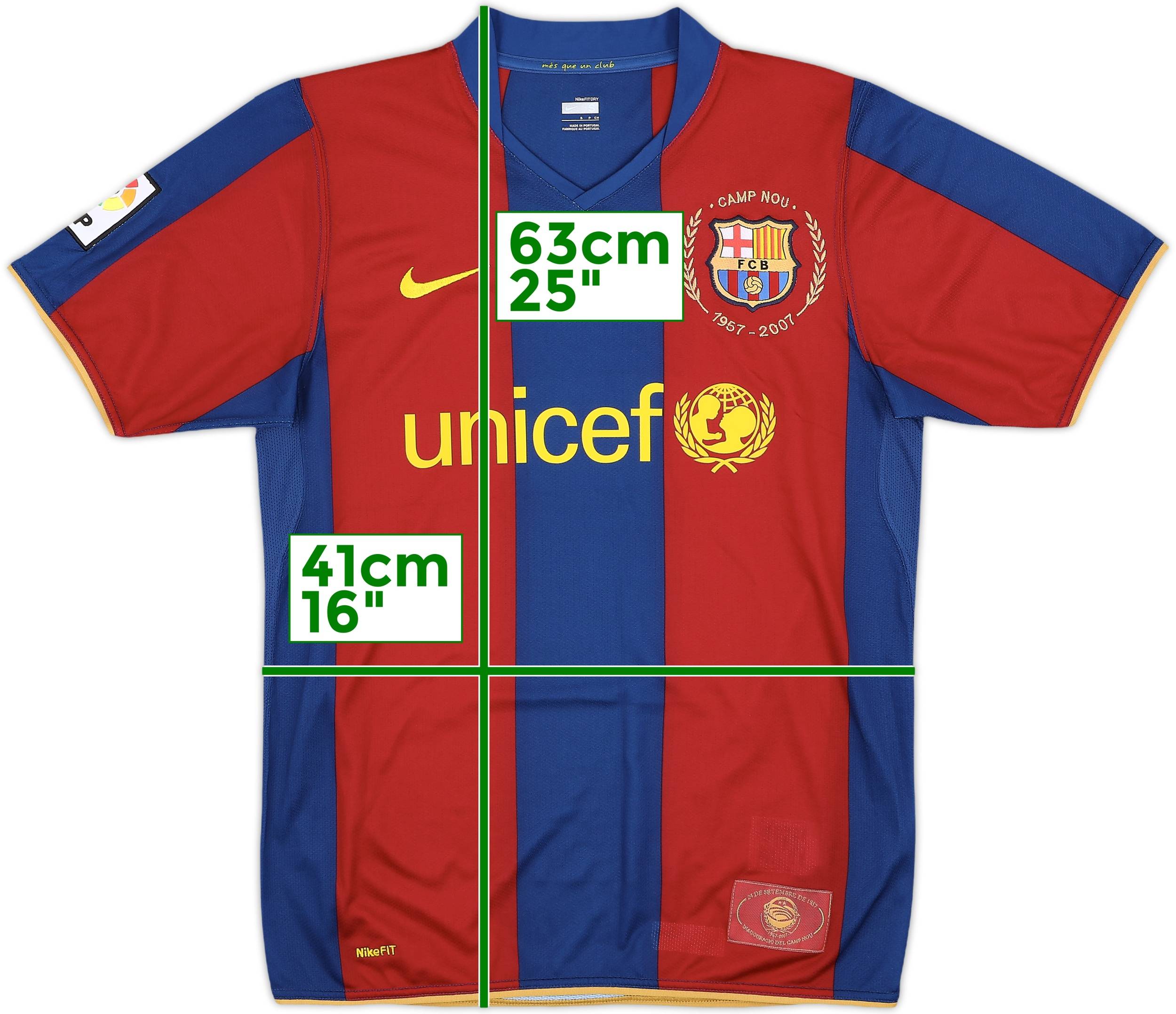 2007-08 Barcelona Home Shirt Ronaldinho #10 - 9/10 - (S)