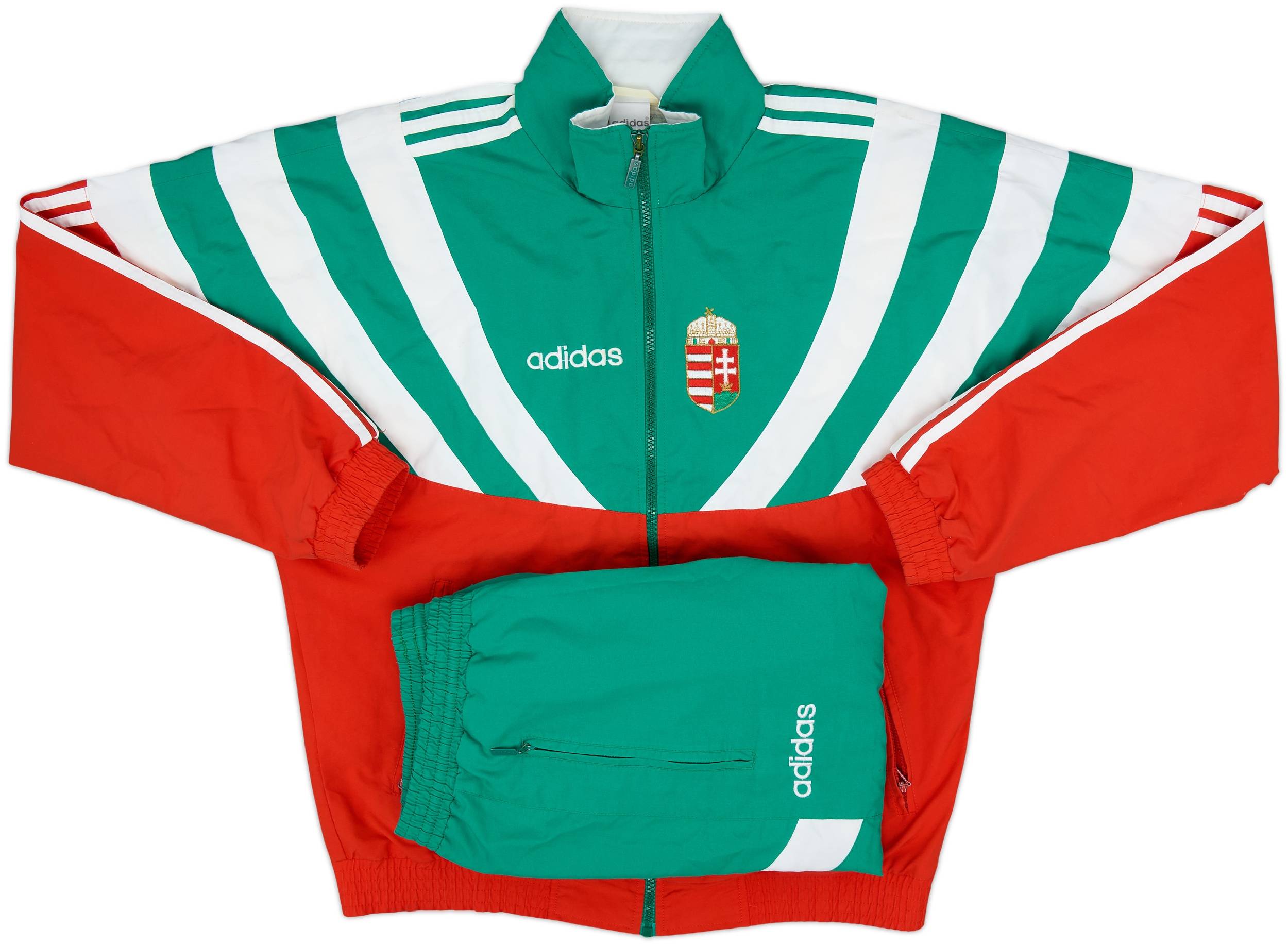1995-96 Hungary adidas Tracksuit - 7/10 - (S)