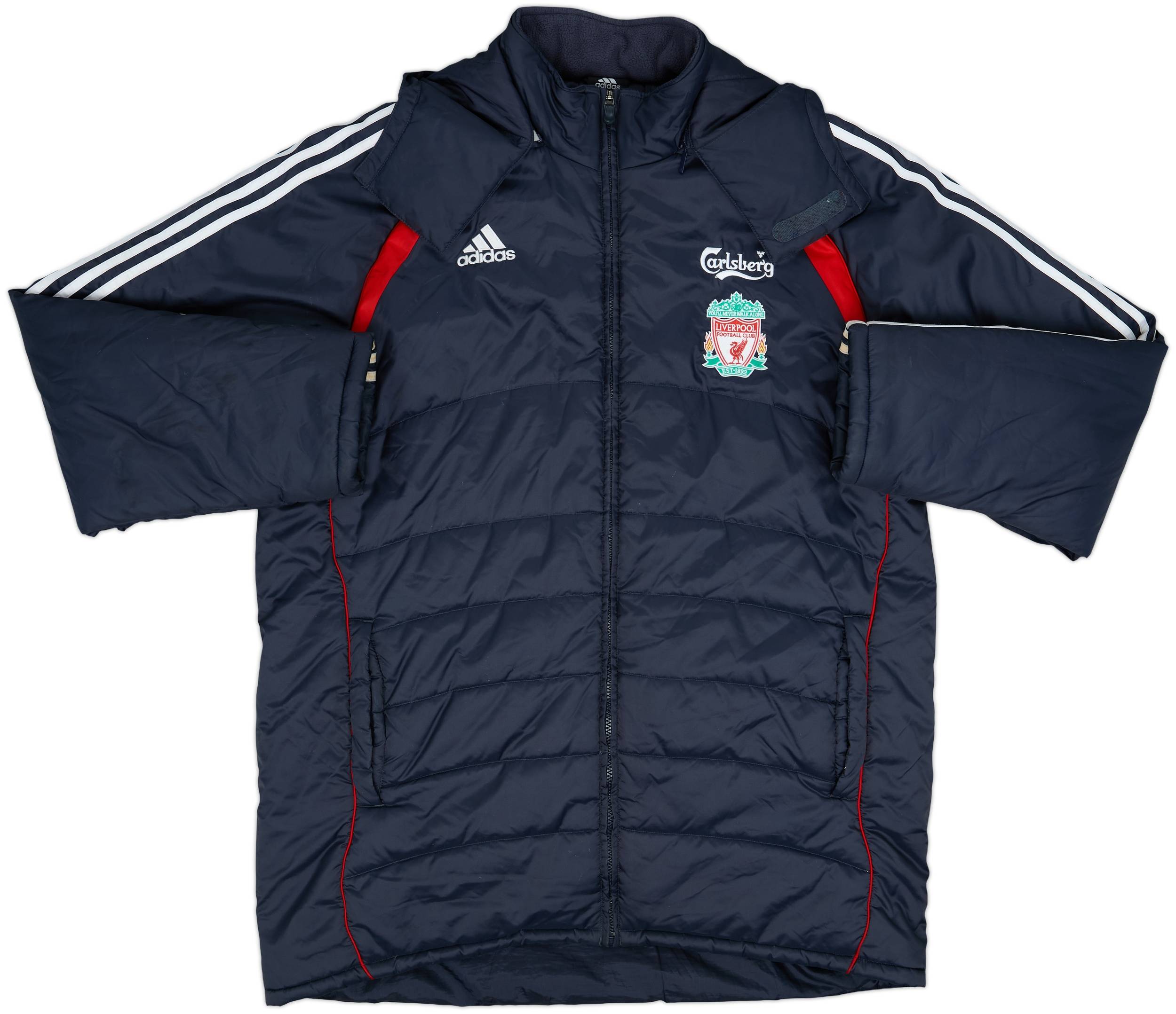 2006-07 Liverpool adidas Padded Bench Coat - 7/10 - (L/XL)