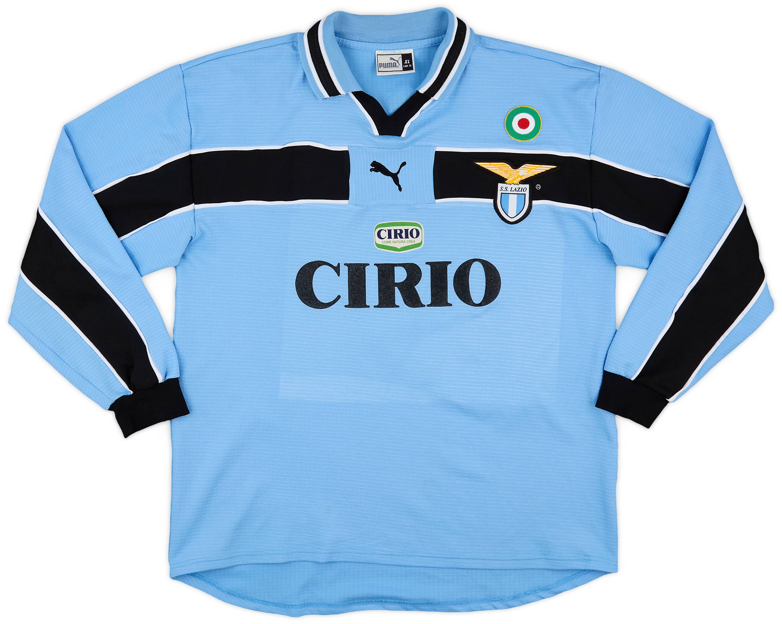 1998-00 Lazio Home L/S Shirt Salas #9 - 8/10 - (XL)