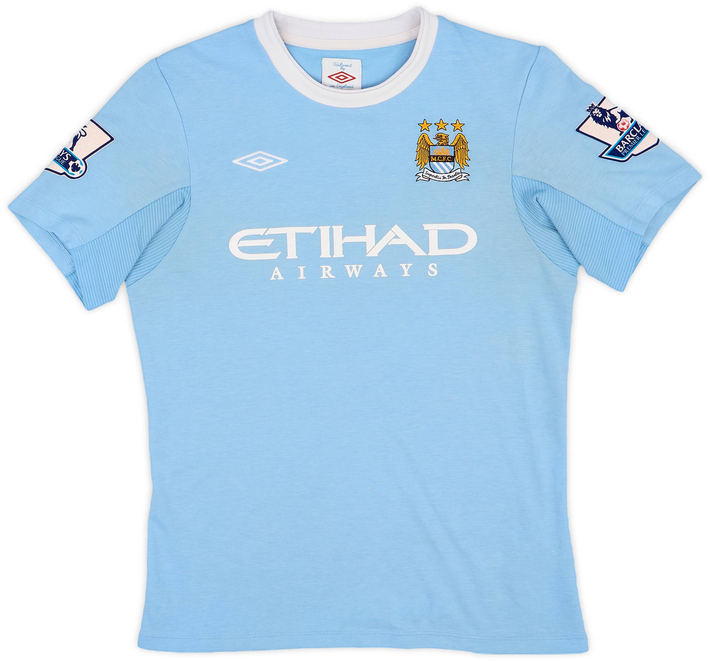 2009-10 Manchester City Home Shirt Tevez #32 - 6/10 - (L.Boys)