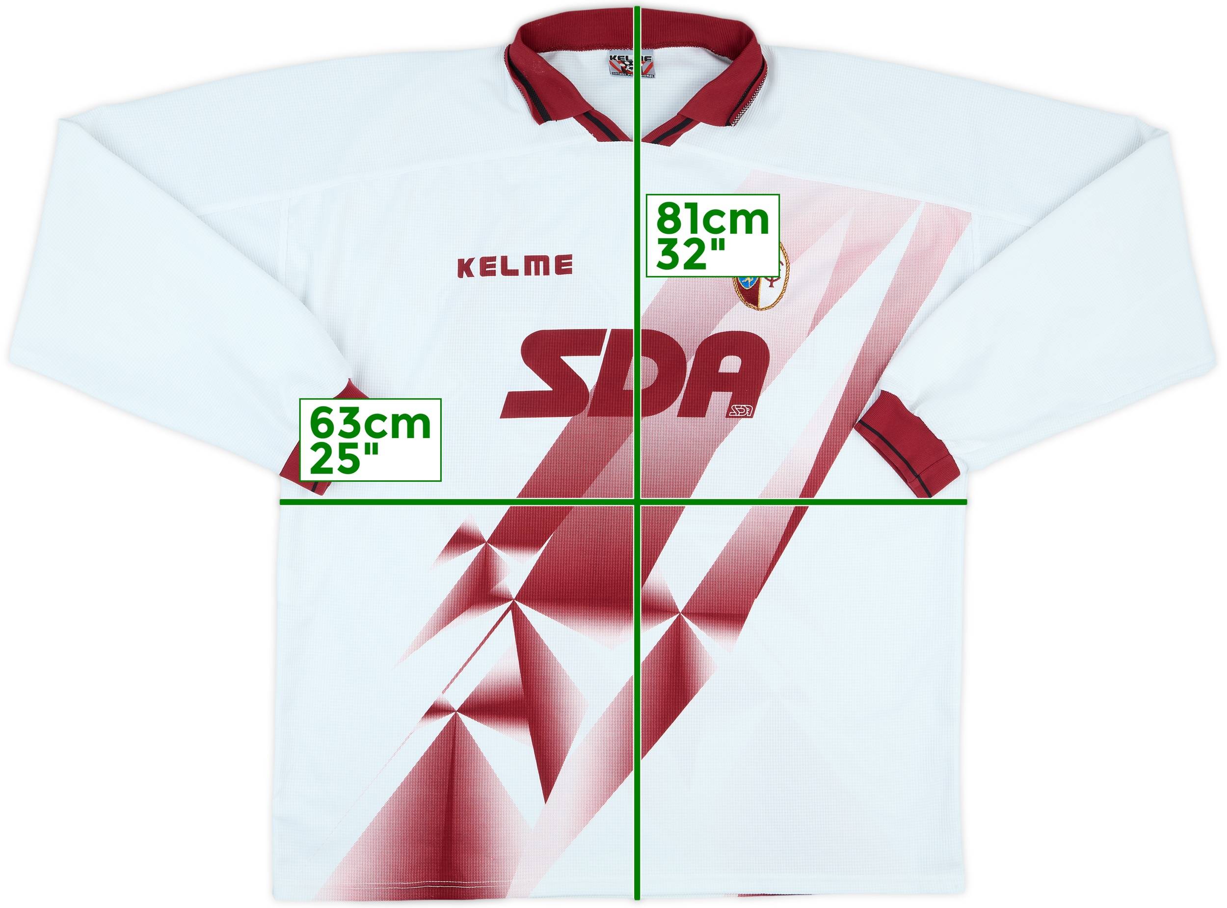 KELME トリノFC ビンテージユニホーム　90s 1997-98 Torino Match Issue Away L/S Shirt #23