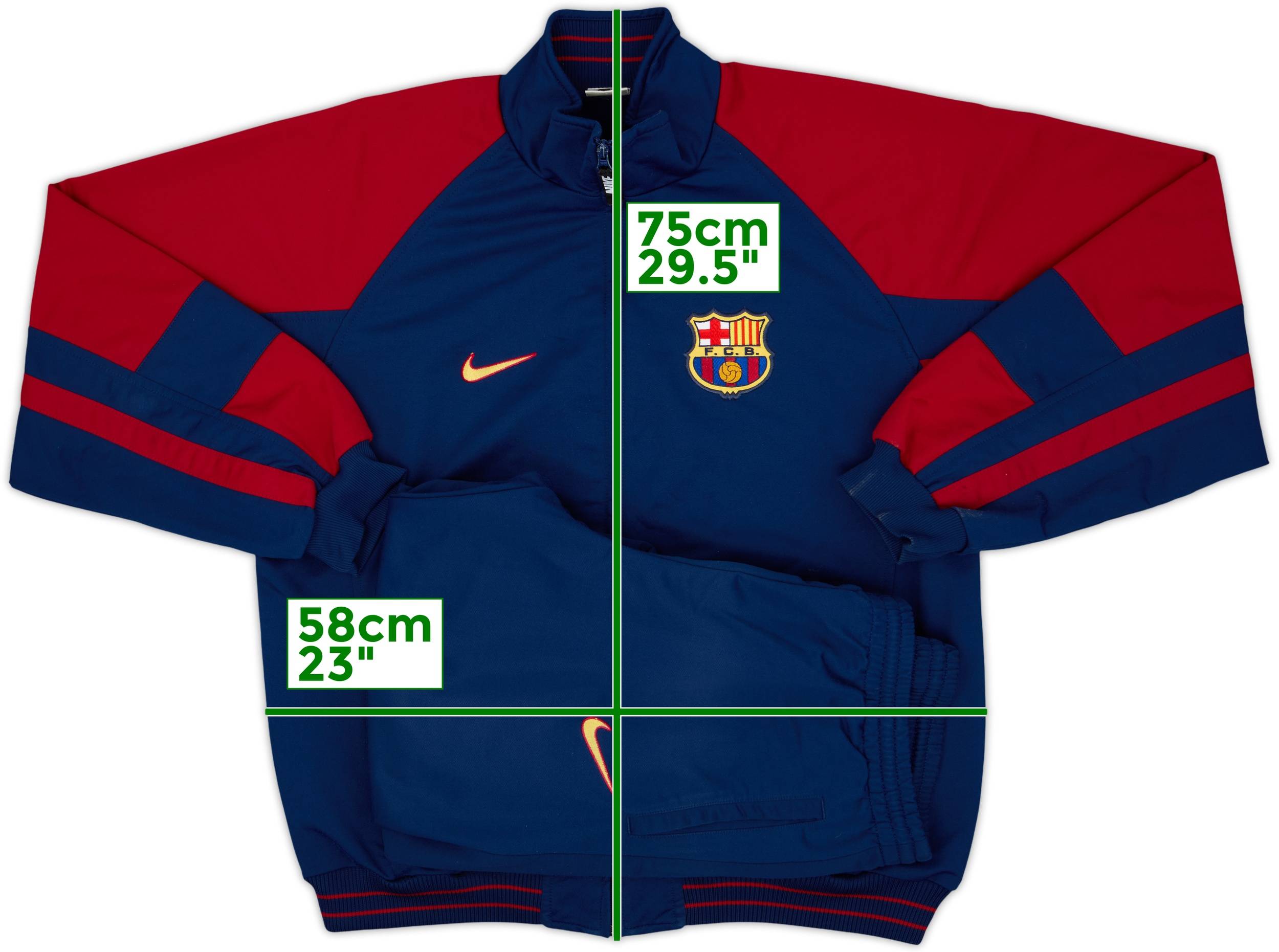 1998-99 Barcelona Nike Tracksuit - 9/10 - (L)