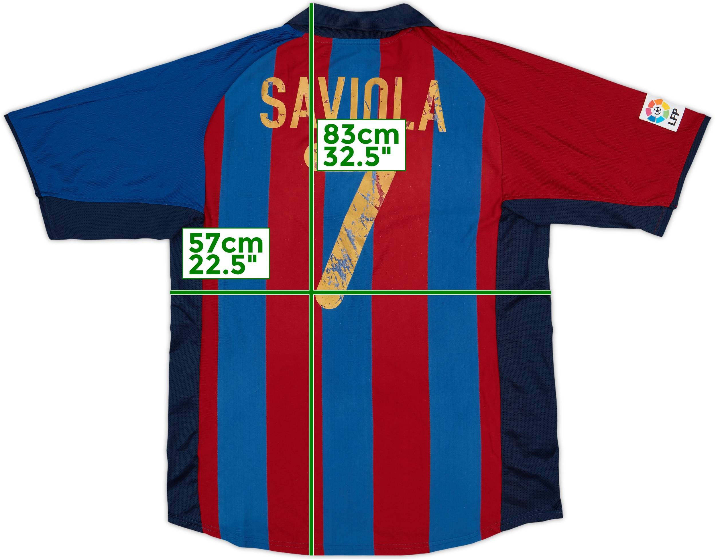 【2025春夏新作】 2001-02 Barcelona Home Shirt Saviola #7 - 5/10 - (XL) ウェア
