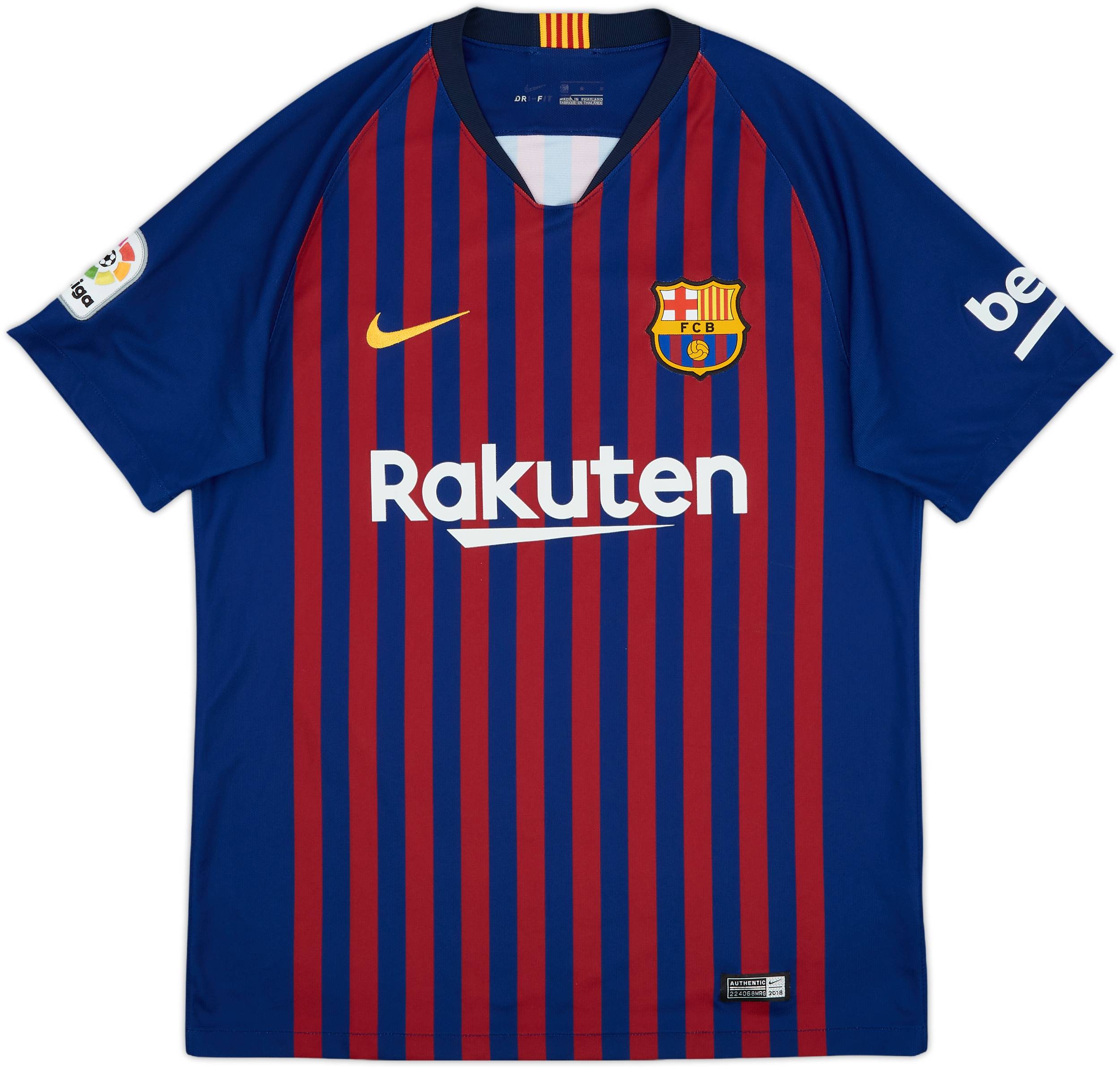 2018-19 Barcelona Home Shirt Messi #10 - 8/10 - (M)