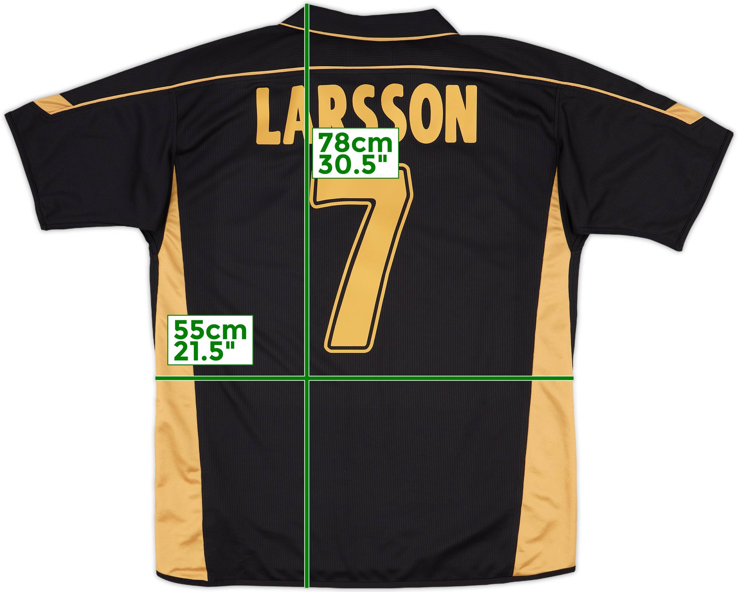 2003-04 Celtic Away Shirt Larsson #7 - 9/10 - (XL)