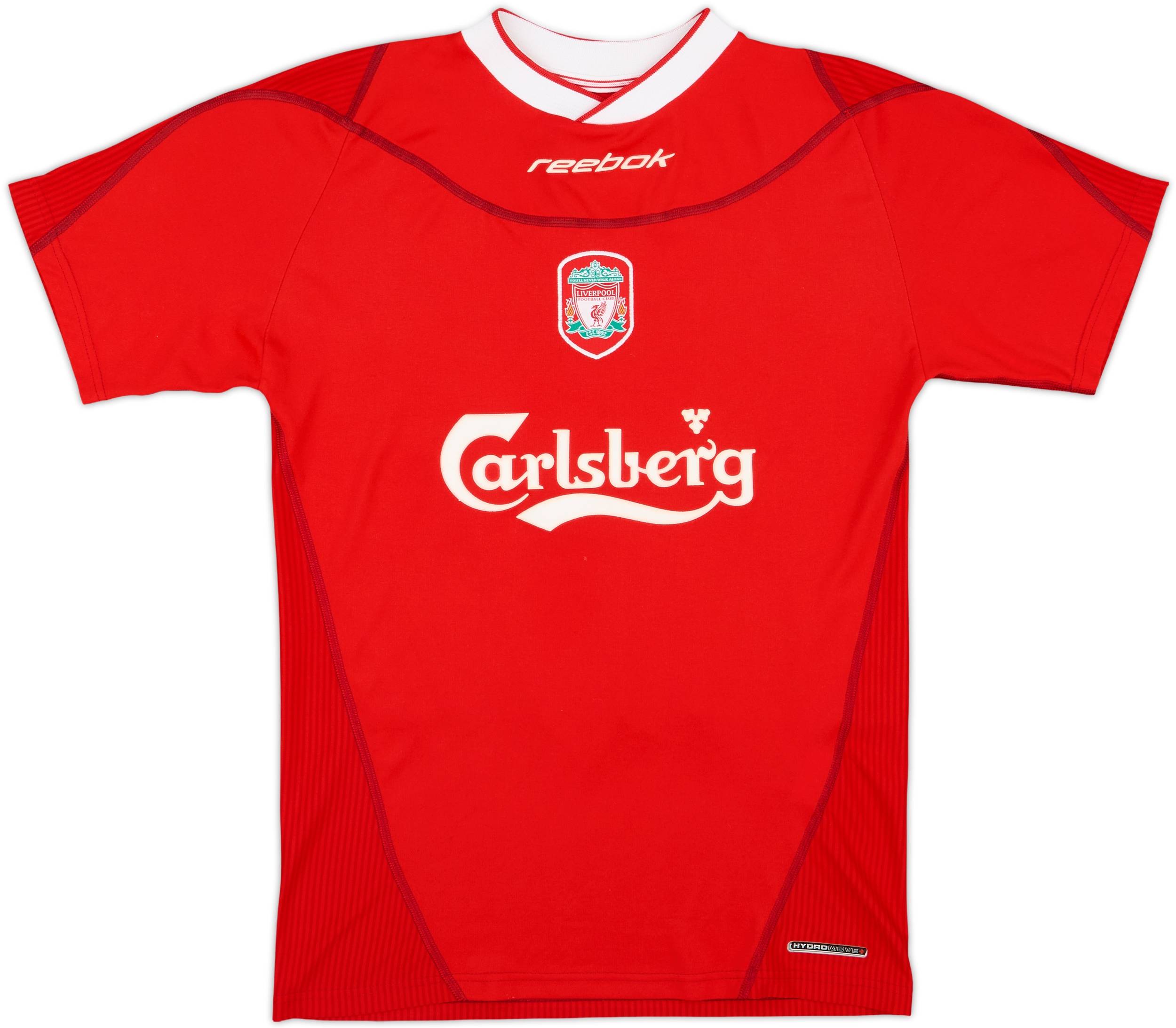 【送料無料ライン/39ショップ】 - #17 Gerrard Shirt Home Liverpool 2002-04 9/10 (XS) - ウェア