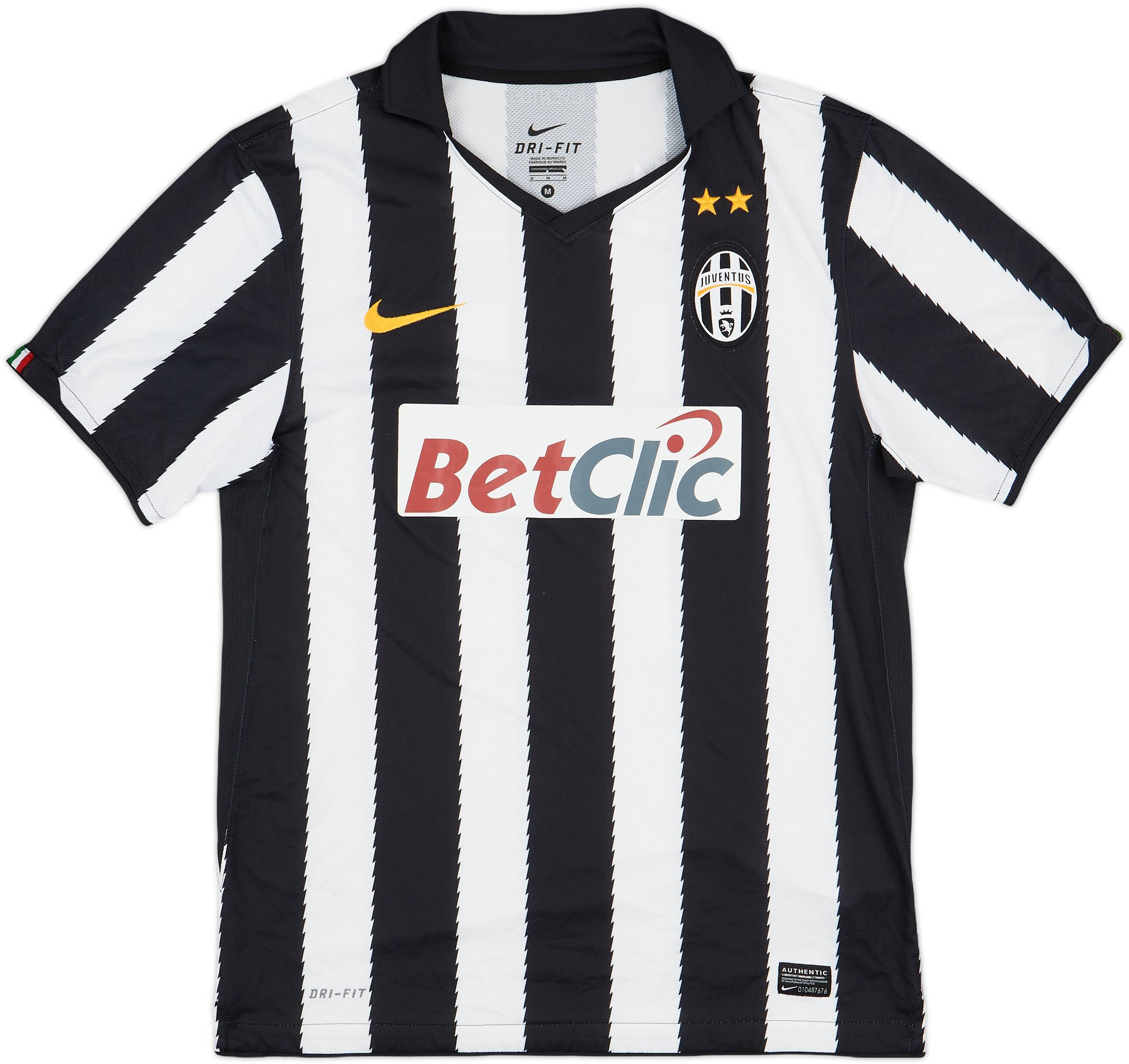 2010-11 Juventus Home Shirt Del Piero #10 - 8/10 - (M)