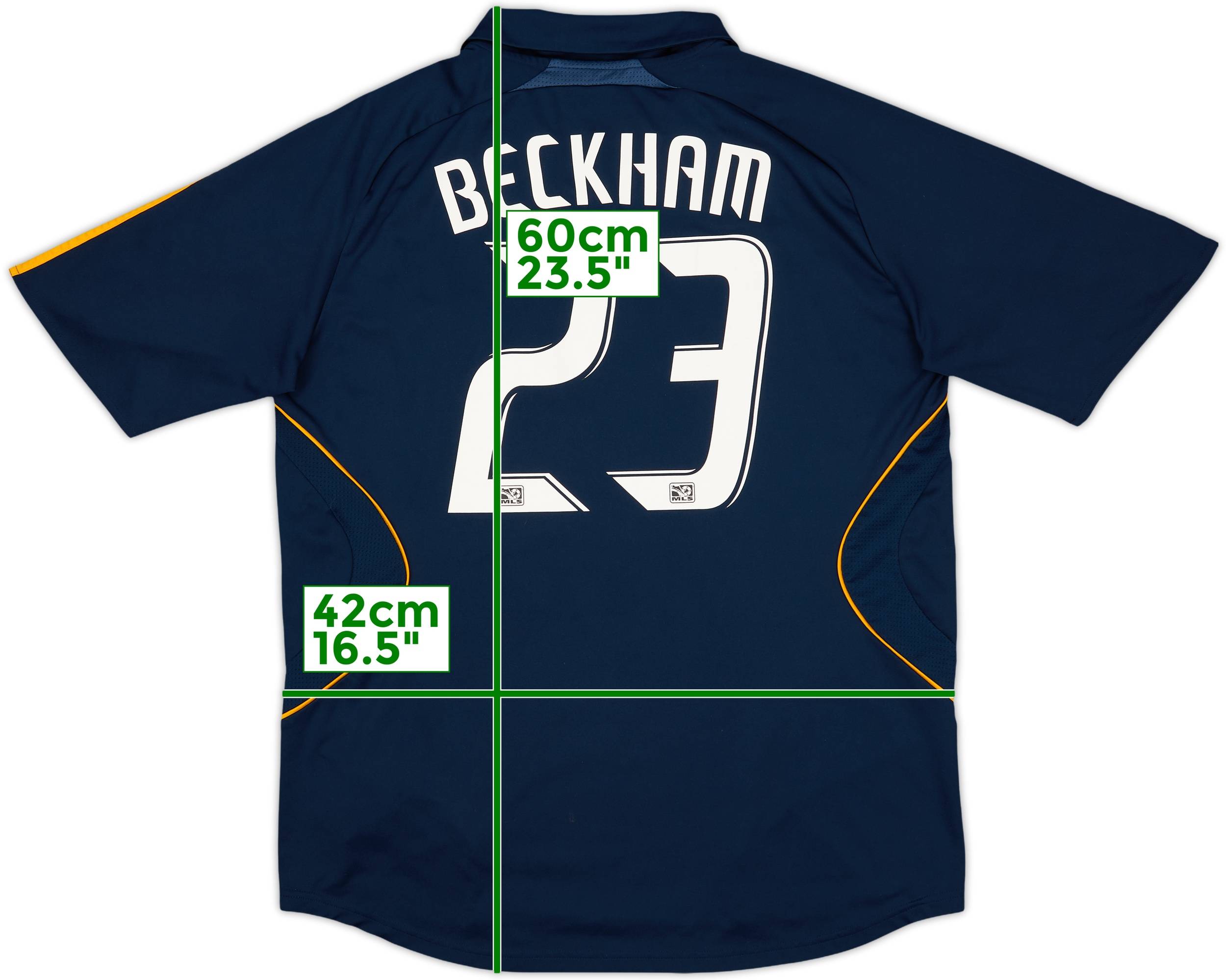 2007-08 LA Galaxy Away Shirt Beckham #23 - 4/10 - (L)