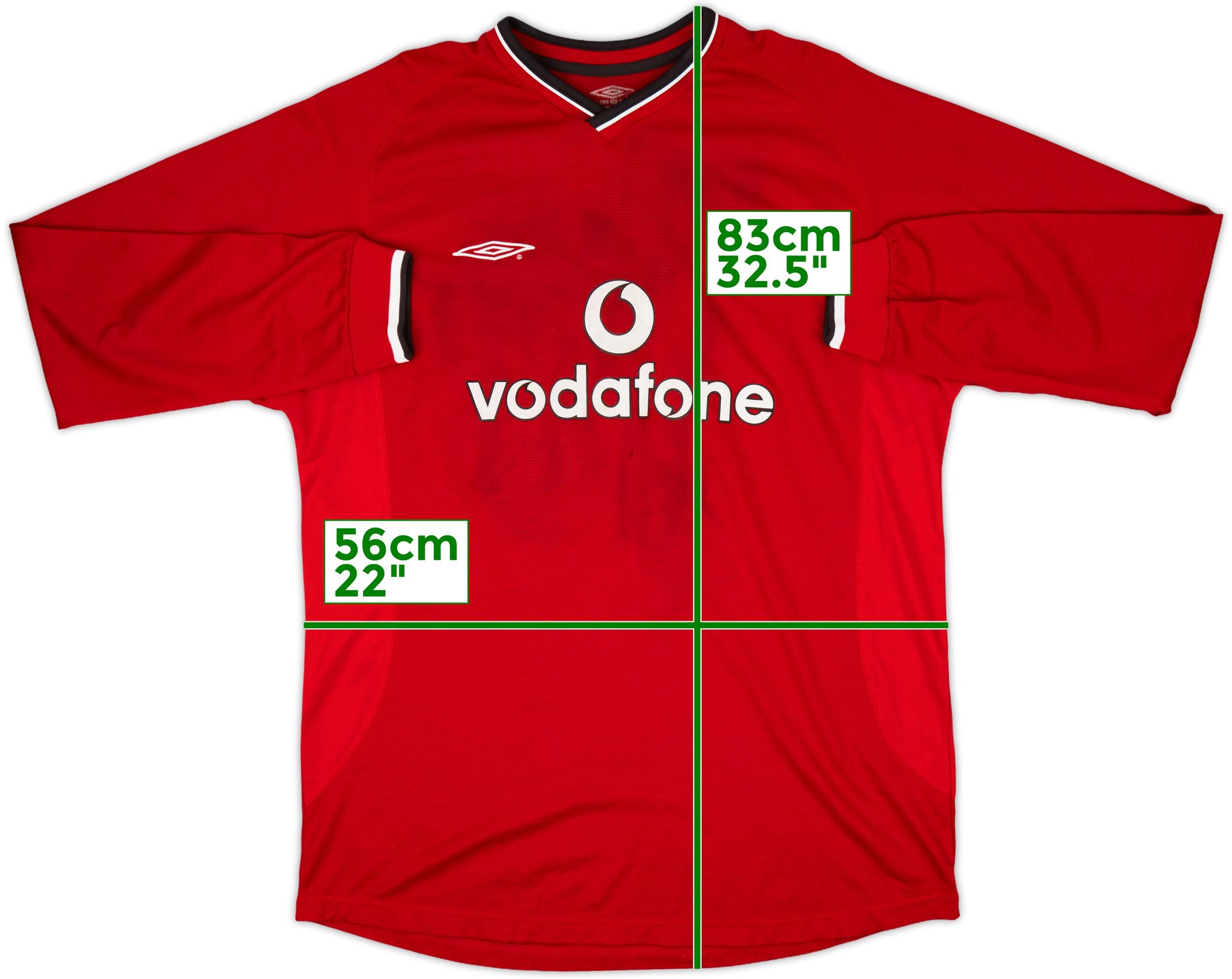 1996-98 Manchester United Home Shirt - 4/10 - (L.Boys)