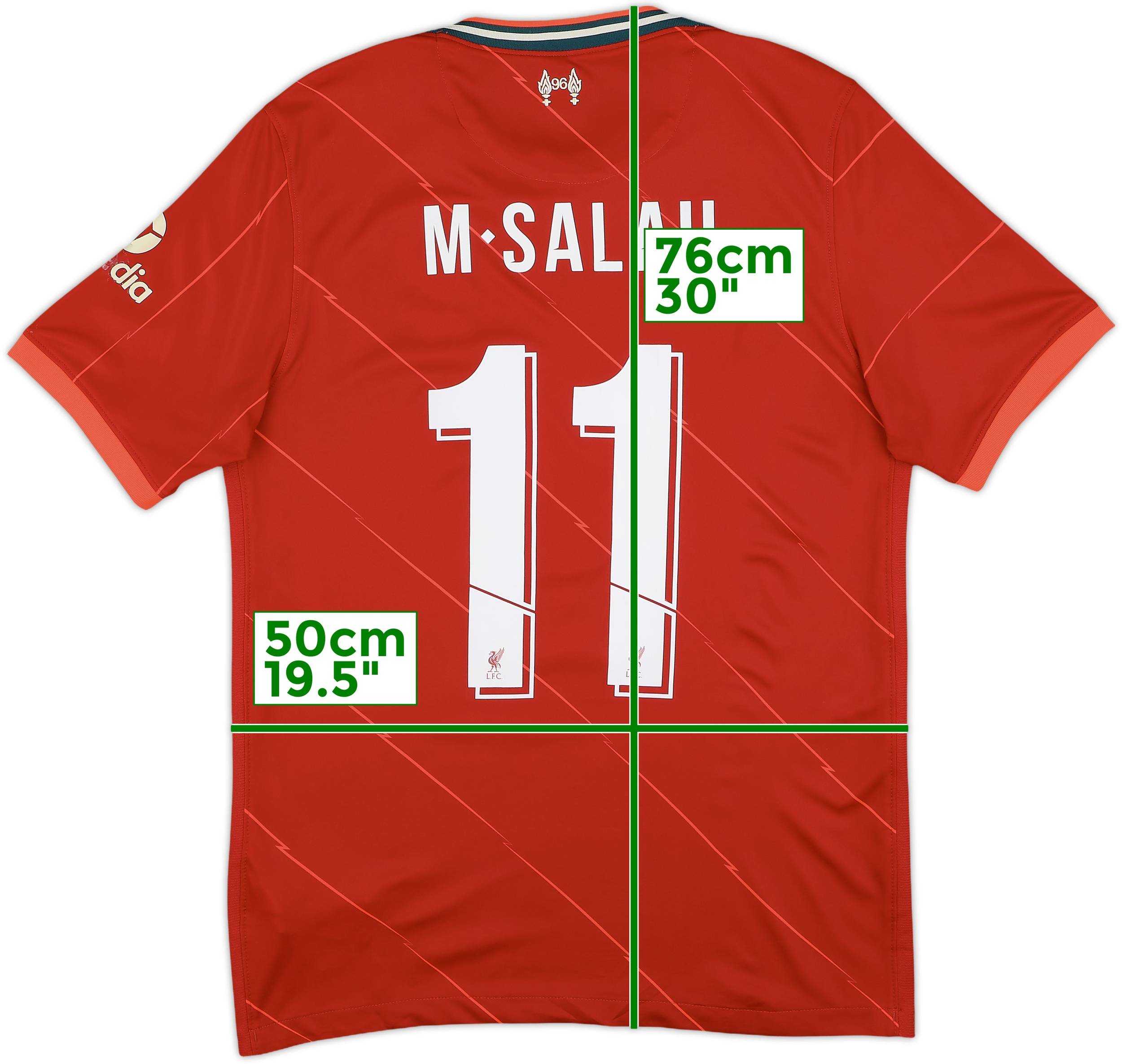 オープニング 大放出セール 2021-22 (M) - 9/10 - #11 M.Salah Shirt Home Liverpool ウェア