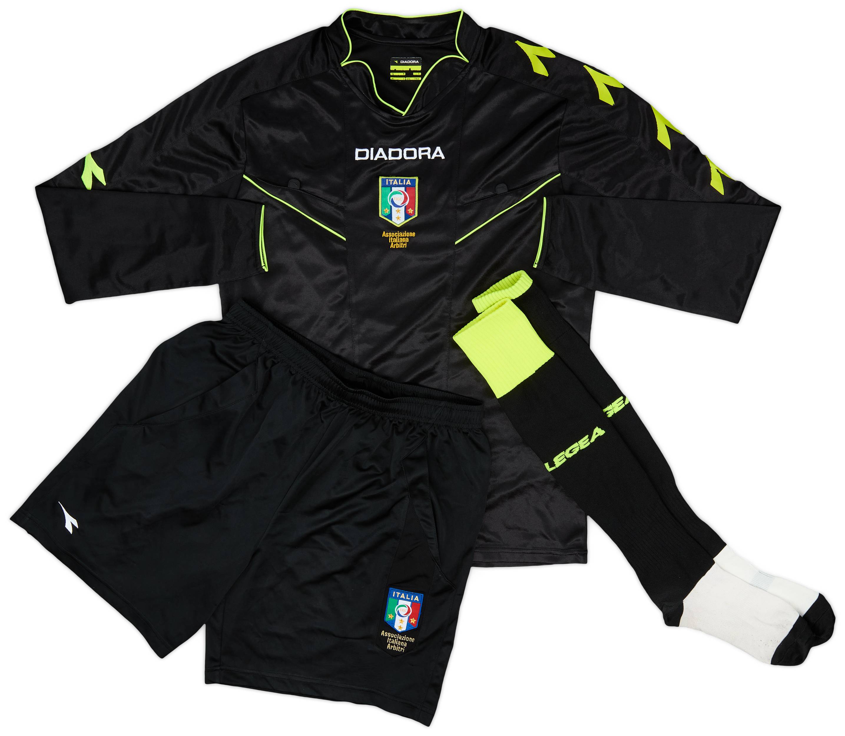 DIADORA - DIADORA 審判服一式 2013-14 Italy Diadora Referee Full Kit - 9/10 - (S)