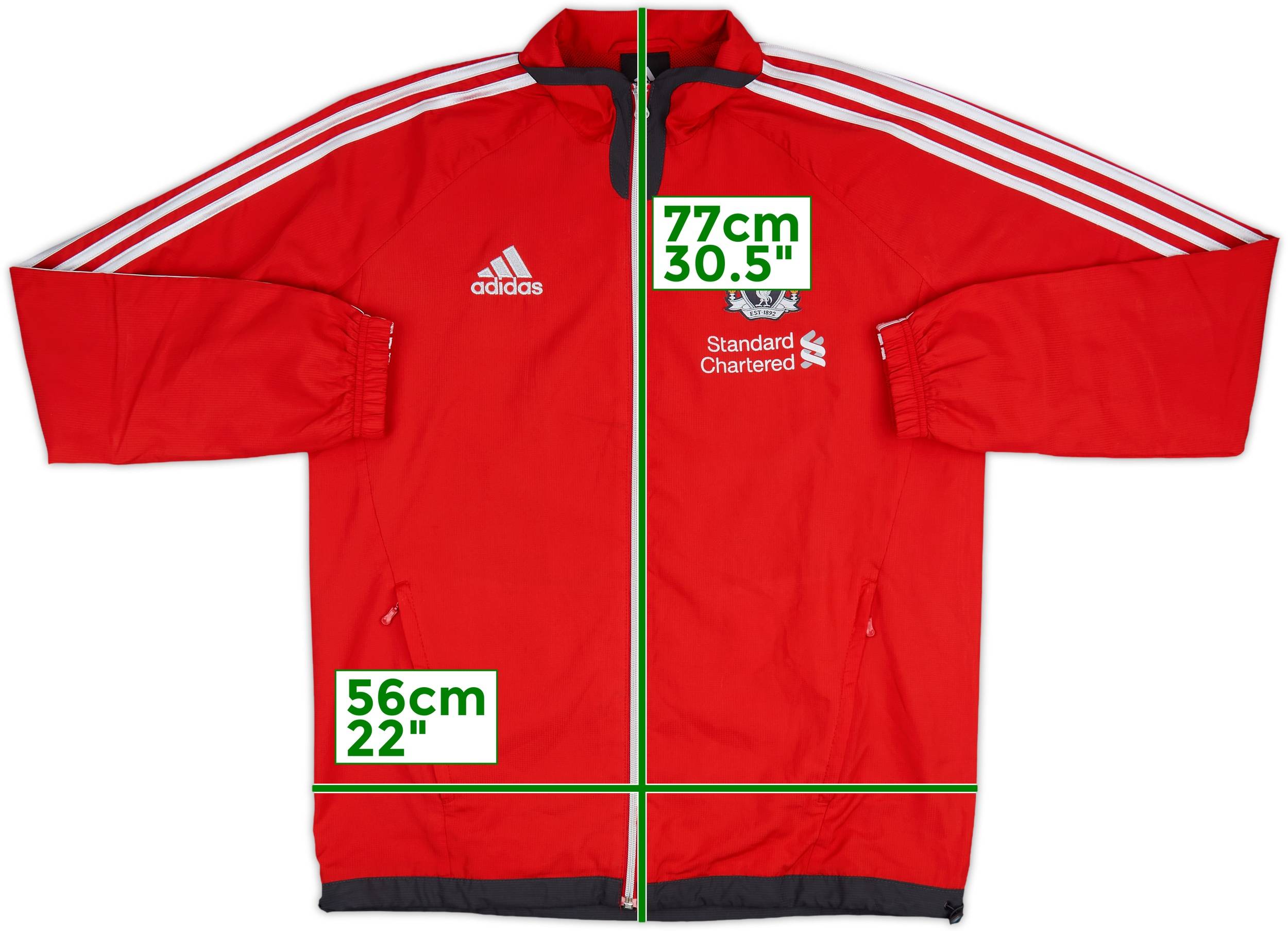 adidas LIVERPOOL 2011-2012フード付きジャケット　L 2010-11 Liverpool adidas Track Jacket - 9/10 - (S)