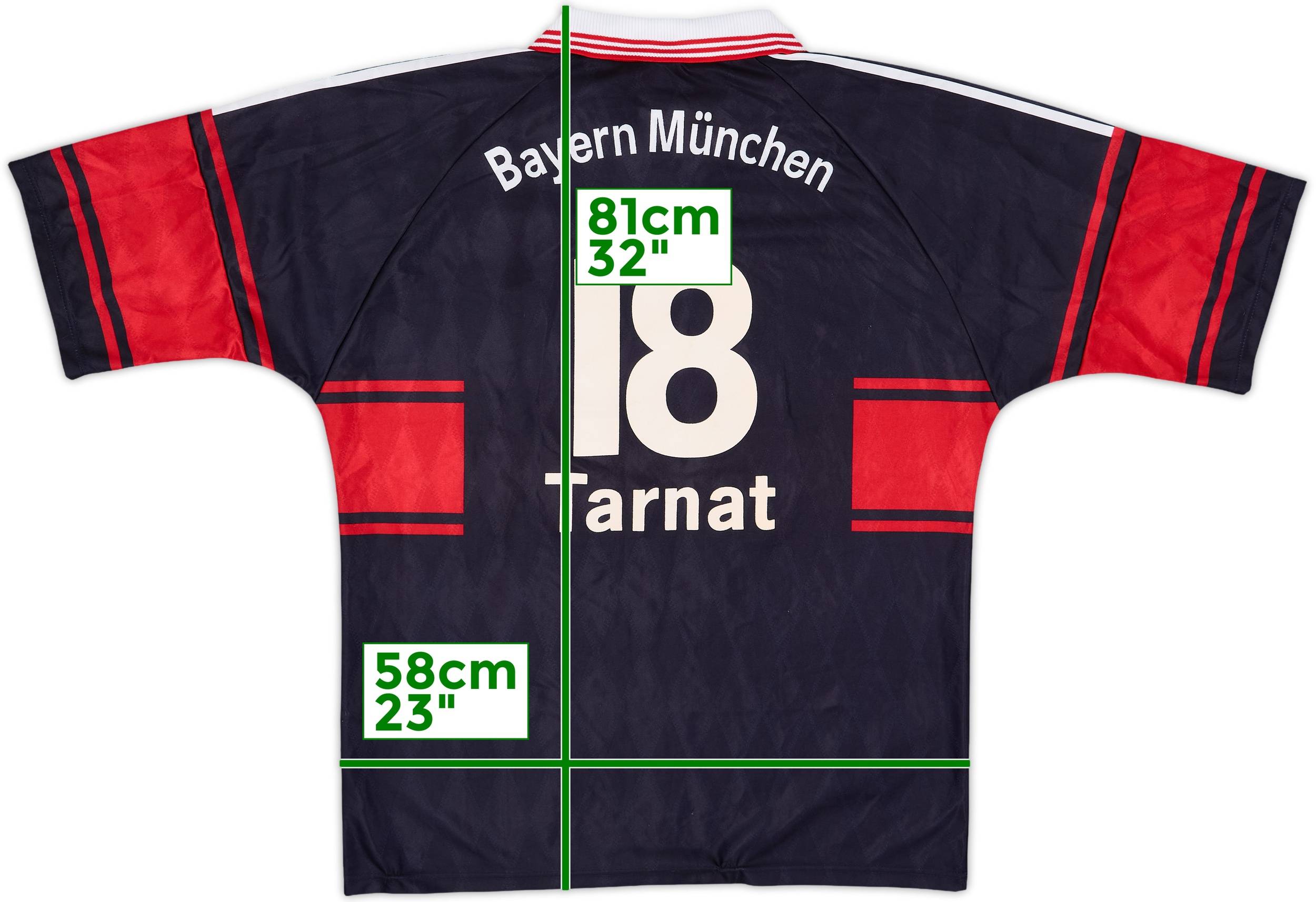 日本に Shirt Home Munich Bayern 1997-99 Tarnat (L) #18 ウェア