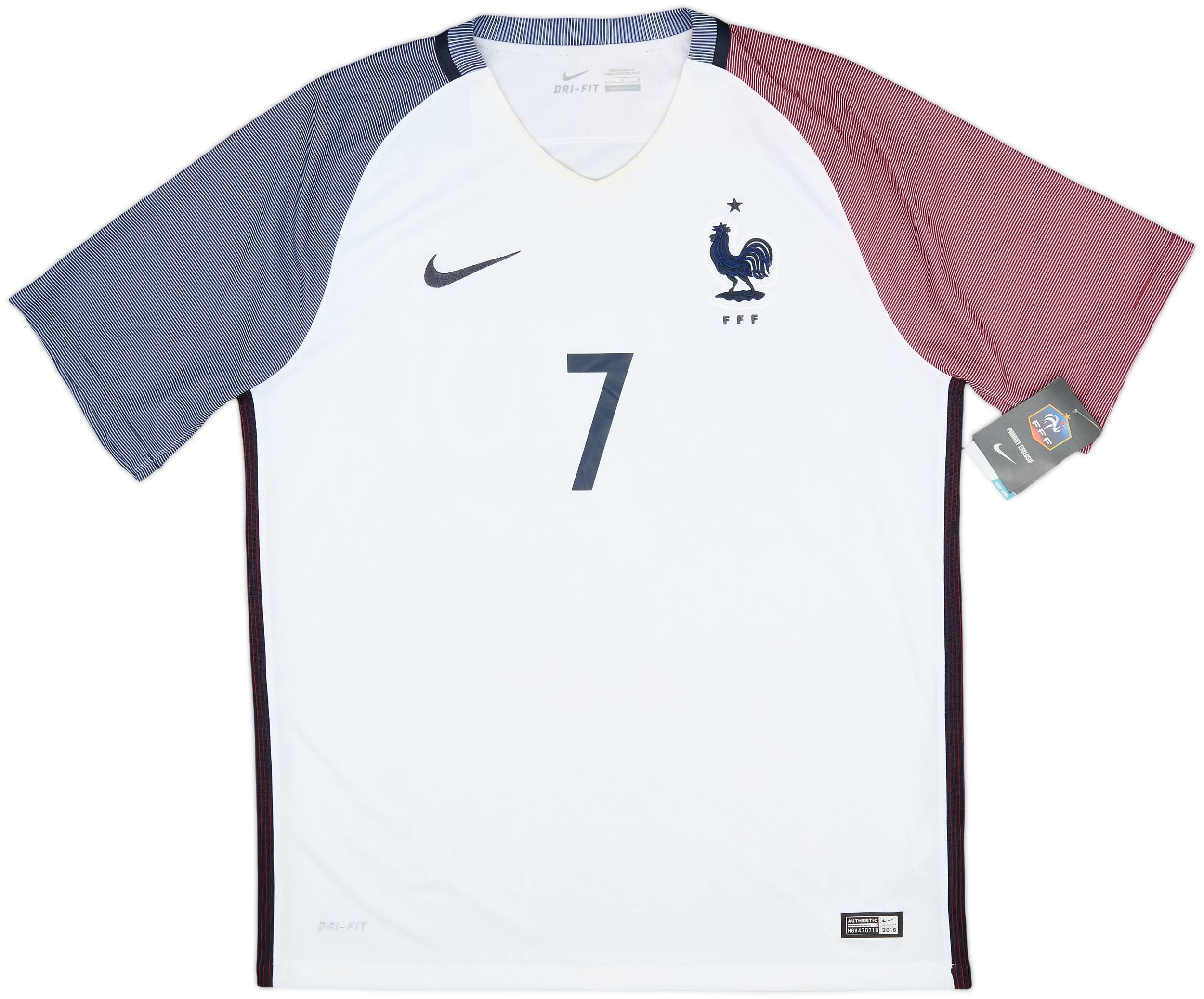 フランス代表 GRIEZMANN 7 シャツ RARE* Antoine Griezmann #7 Team France Jersey FFF Size XL
