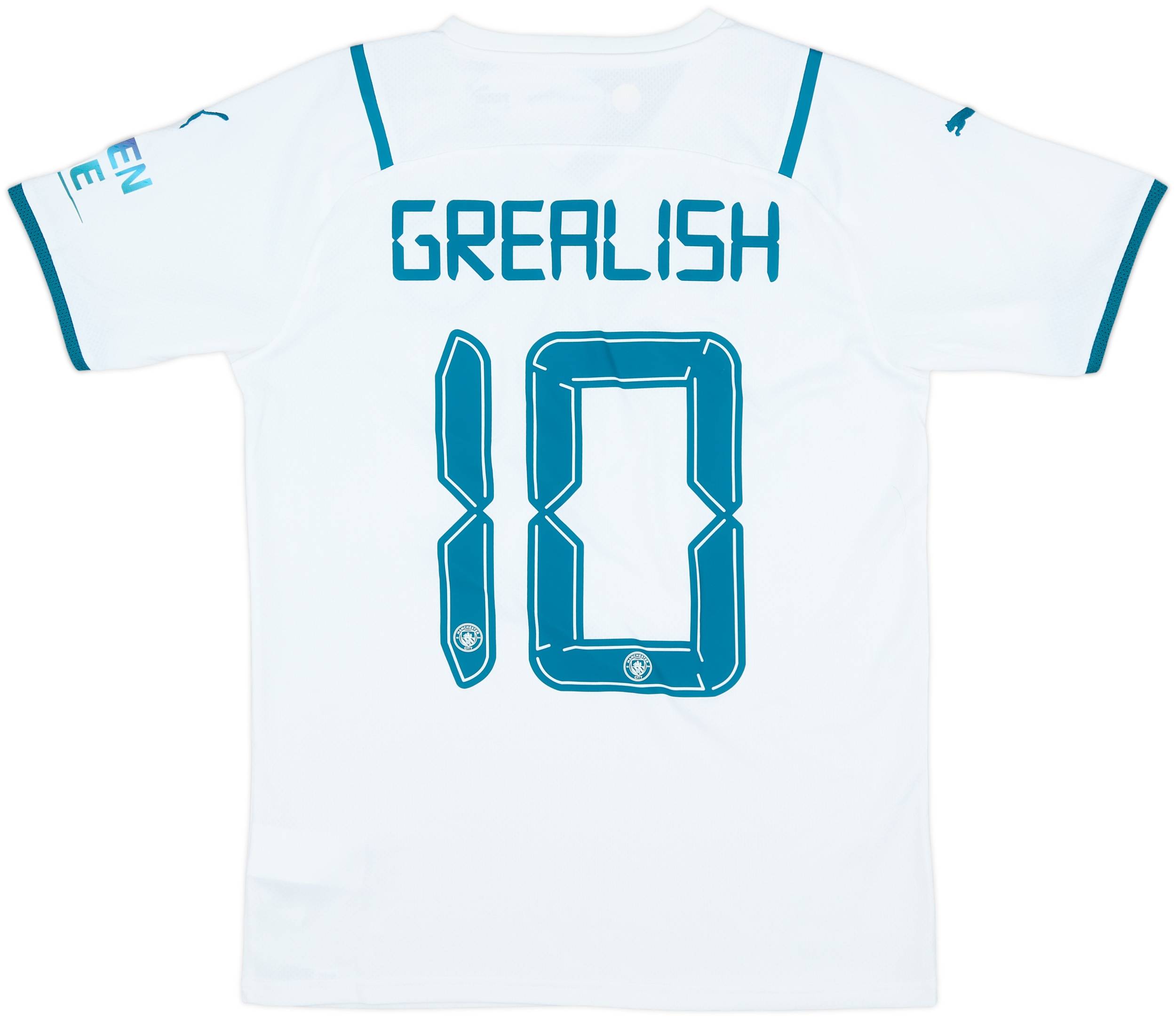 Jack Grealish 10 Manchester City Match Issue / Worn Home
