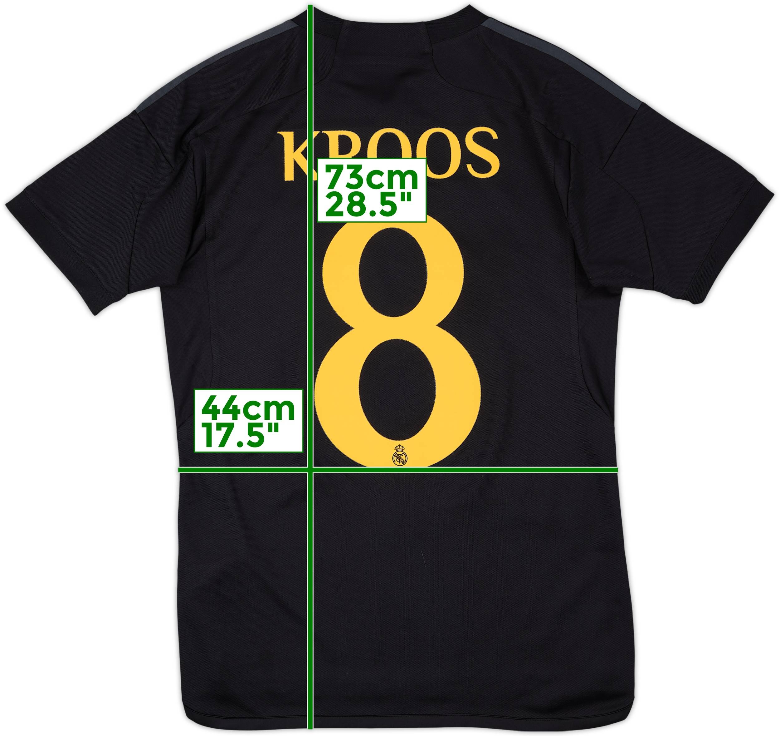 NWT AUTH Toni Kroos 8 REAL MADRID 2023 2024 Away UCL Jersey