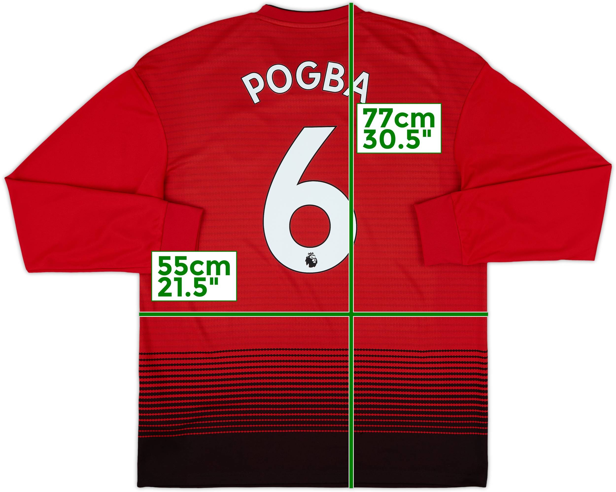 2020/21 Manchester United Home Jersey #6 Pogba Small Adidas