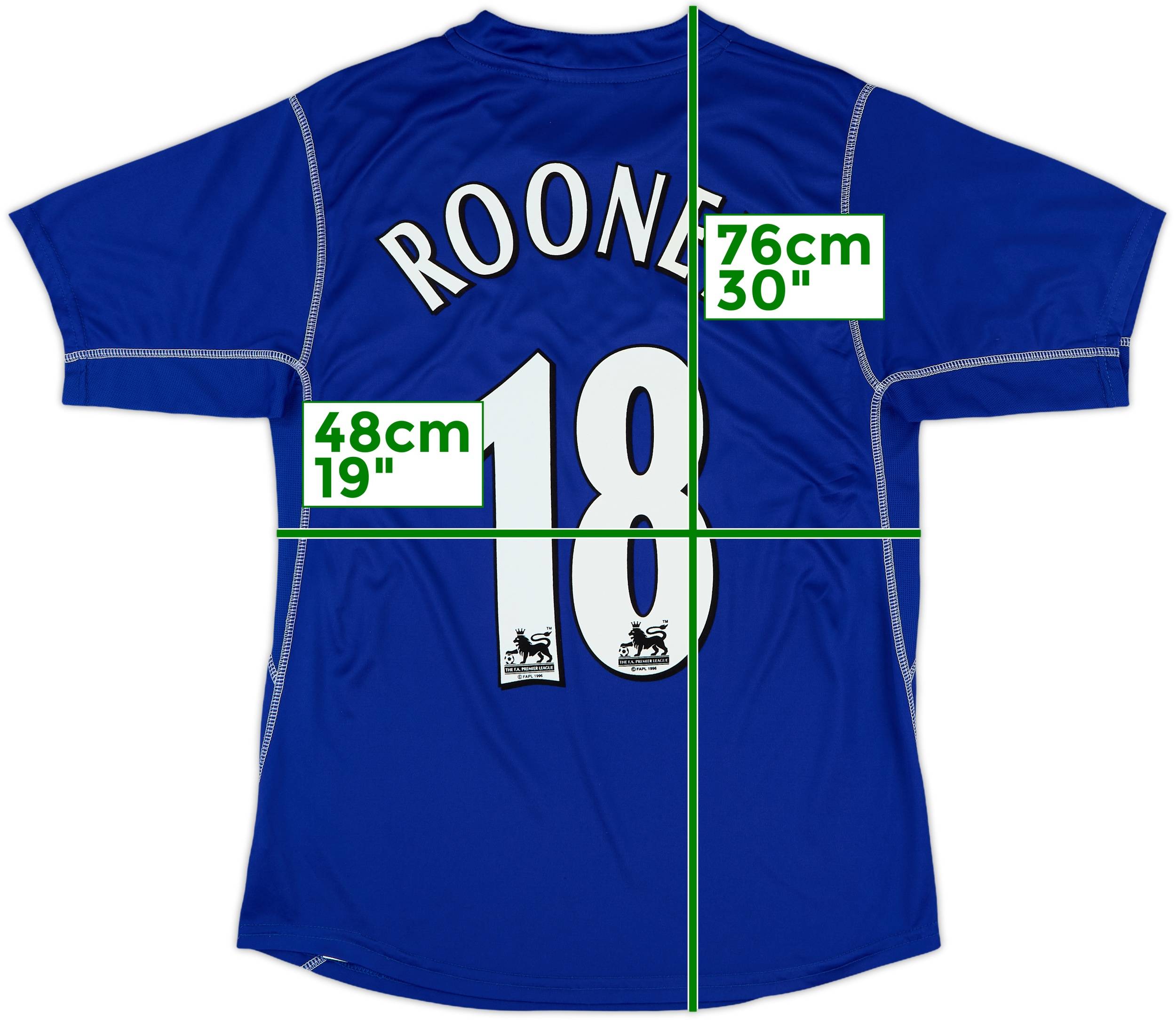 エバートン Rooney 18 シャツ Lサイズ 2002-03 Everton Home Shirt Rooney #18 - 8/10 - (L)
