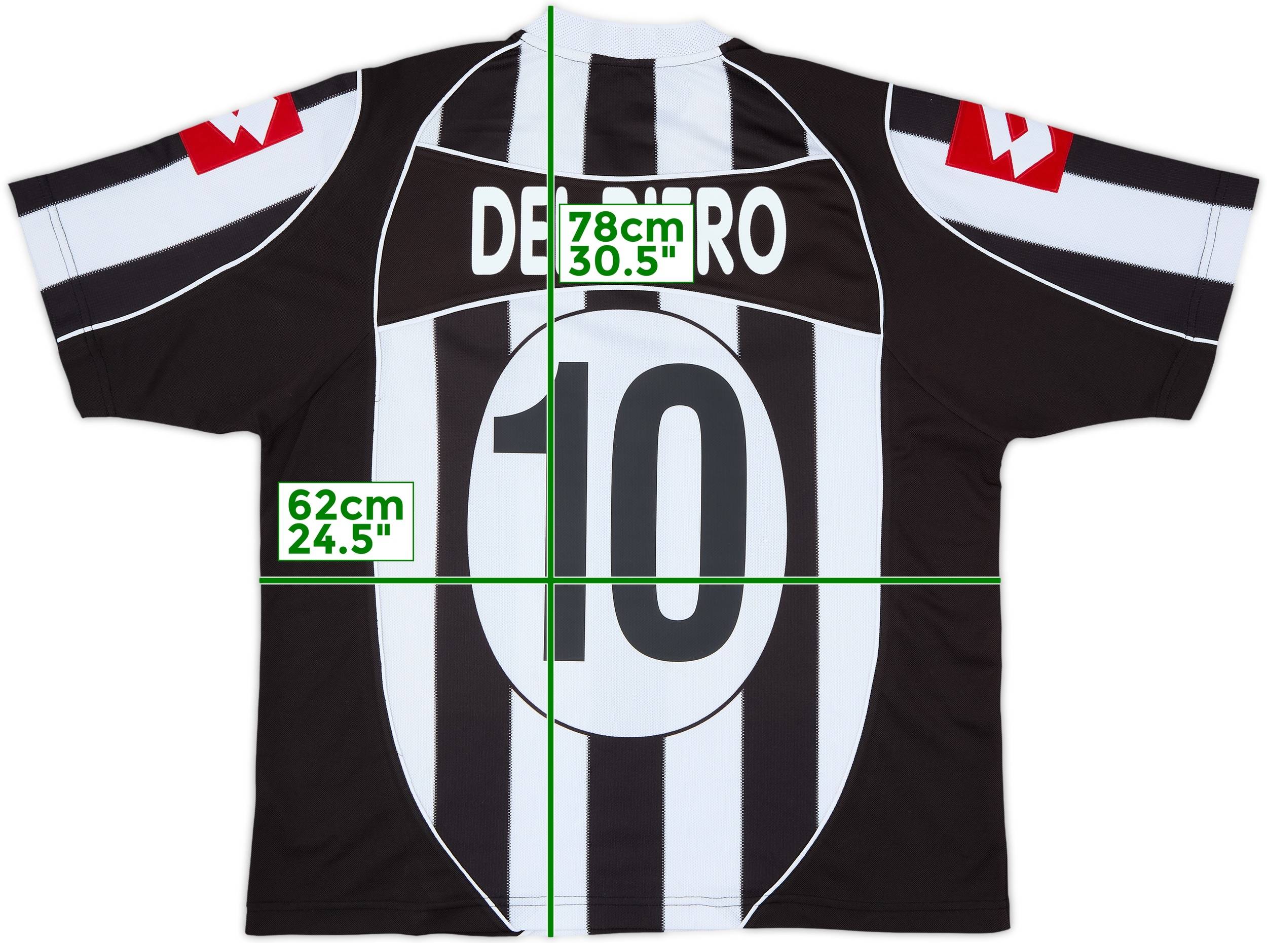 春夏新作モデル Del Shirt Home Juventus 2002-03 Piero (L) - 7/10 - #10 ウェア